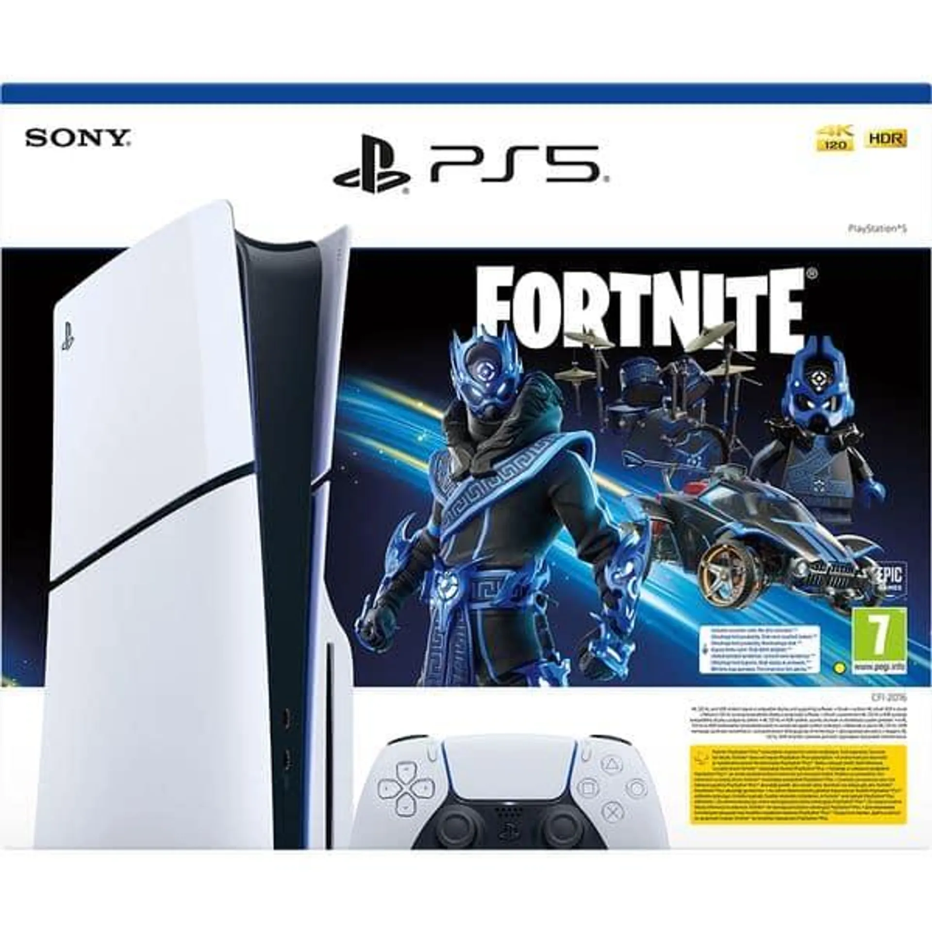 Consola PlayStation 5 Slim (PS5) 1TB, Fortnite Cobalt Star Bundle