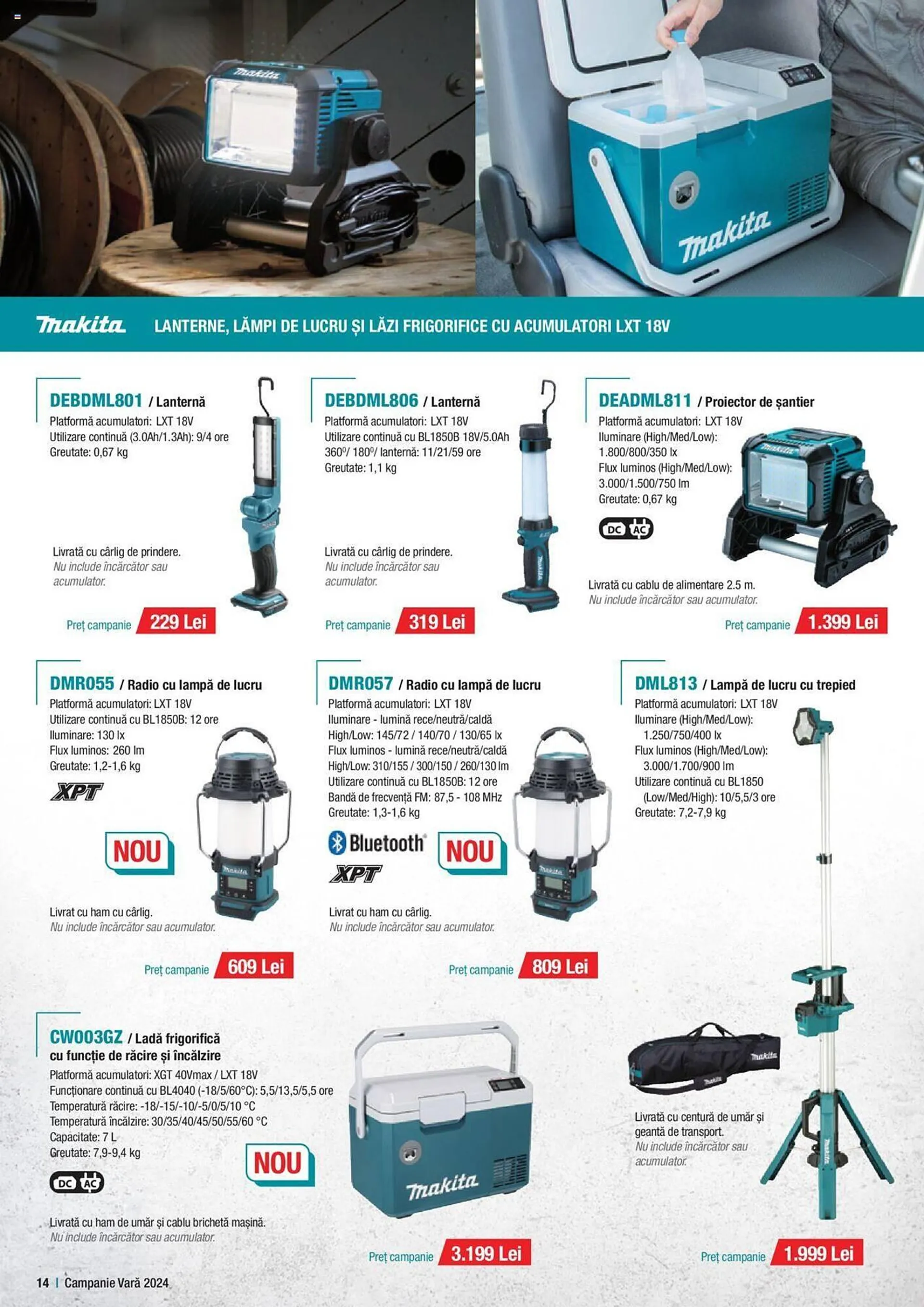 Catalog Makita catalog de la 1 iulie până la 30 septembrie 2024 - Revista Pagina 14