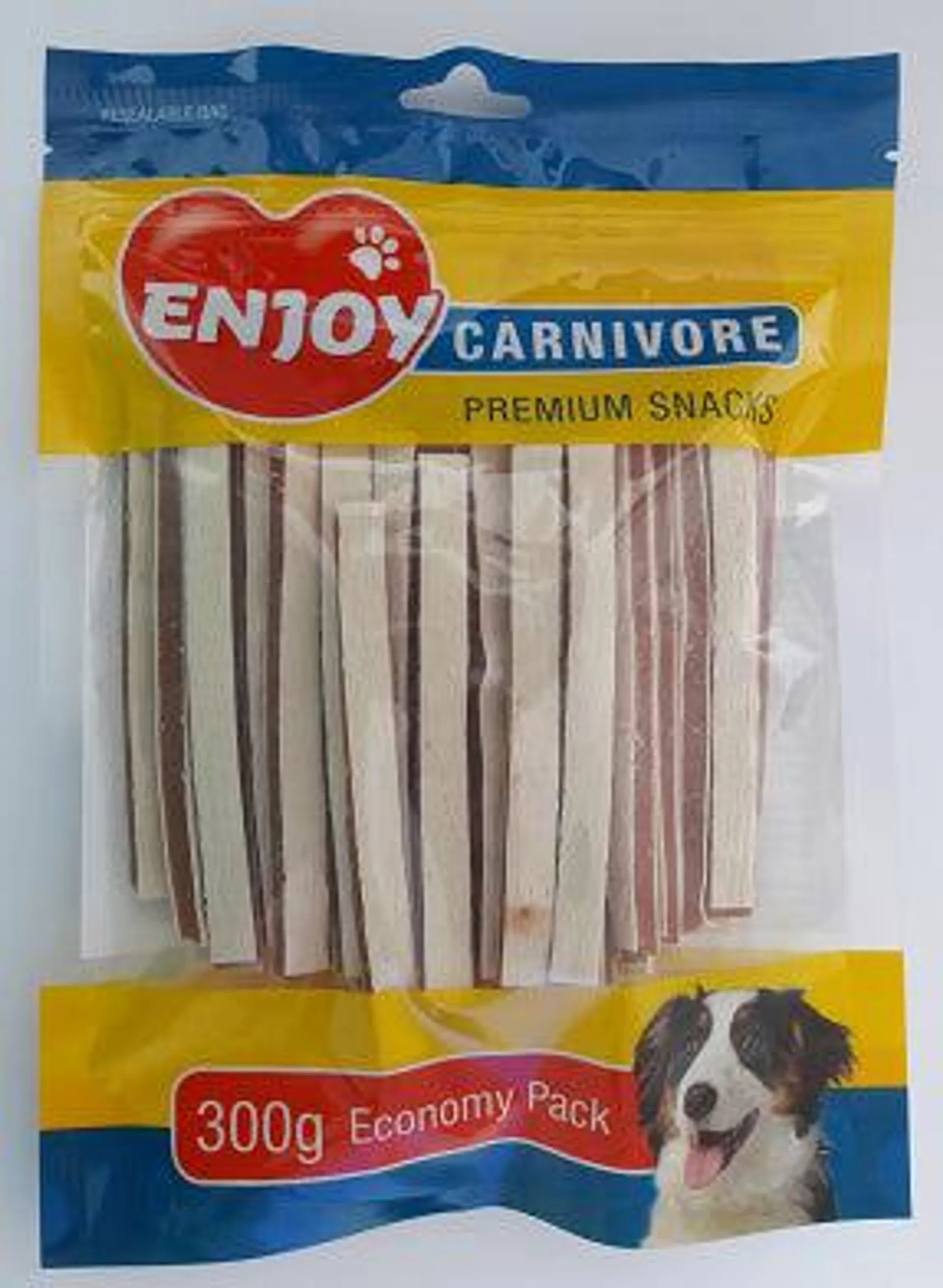 Recompense pentru caini Enjoy Carnivore Sandwich cu pui si cod 300 g