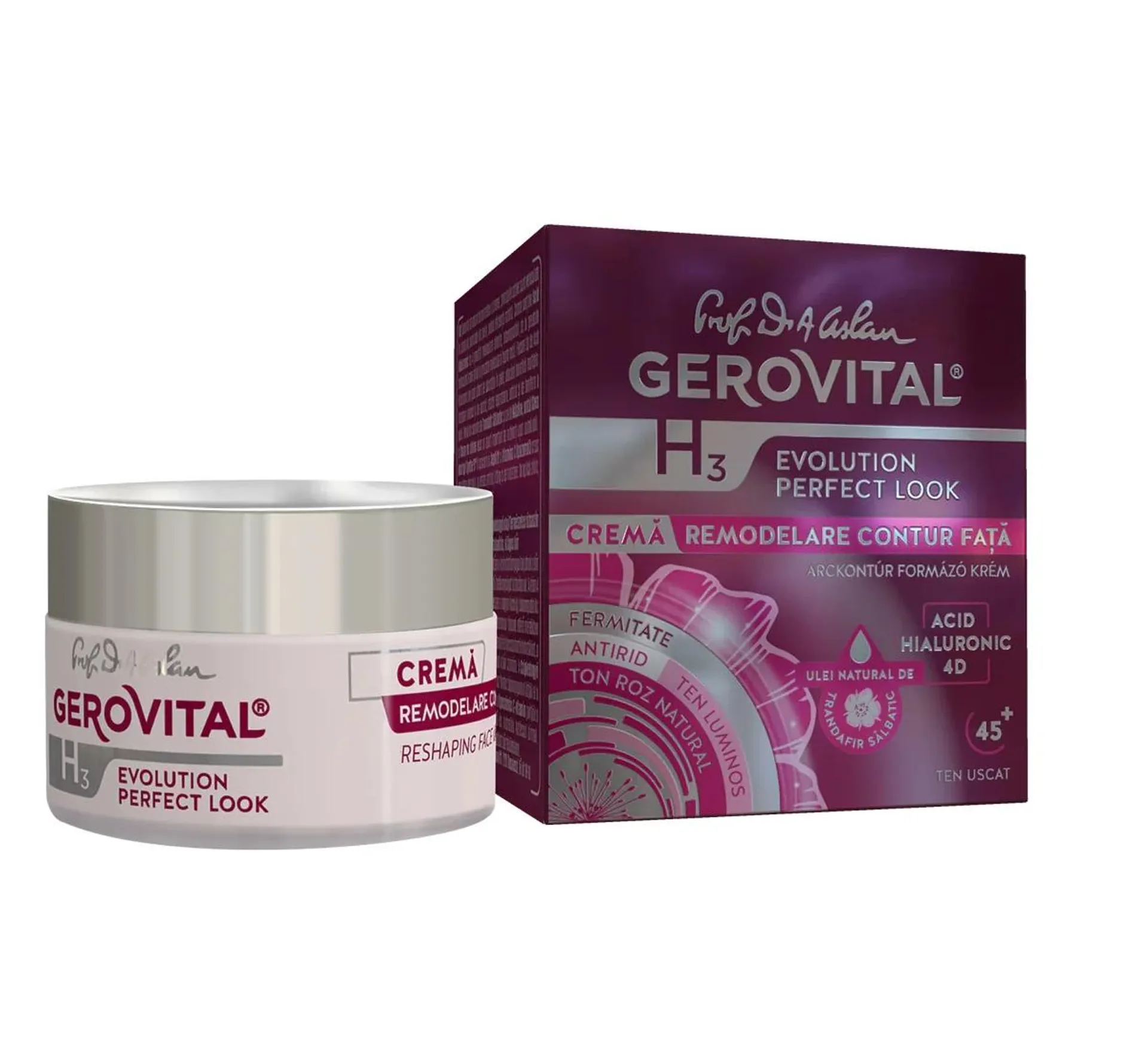 Crema remodelare pentru fata H3 Evolution Perfect Look, 50ml, Gerovital