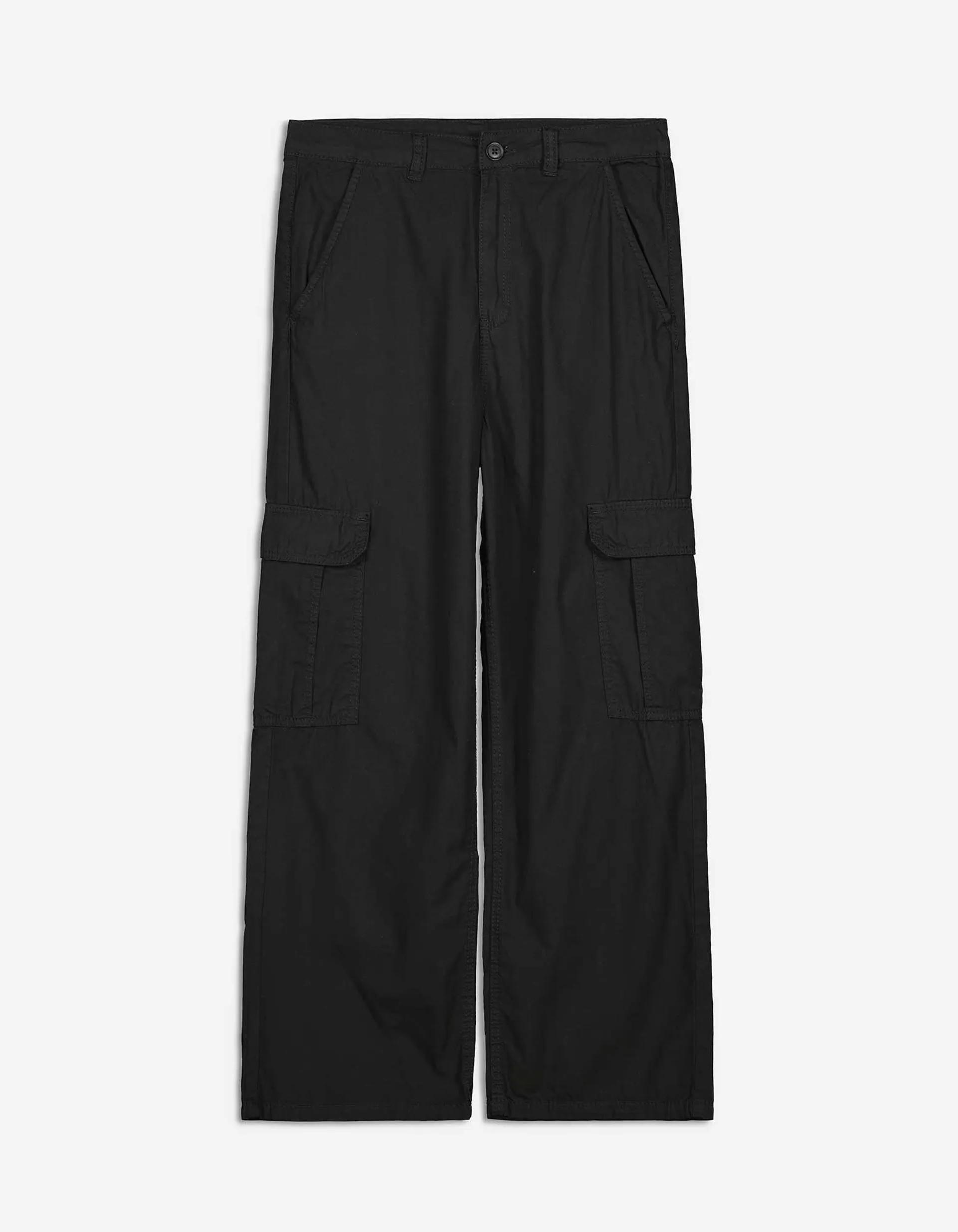 Pantaloni cargo - Wide Fit - Negru