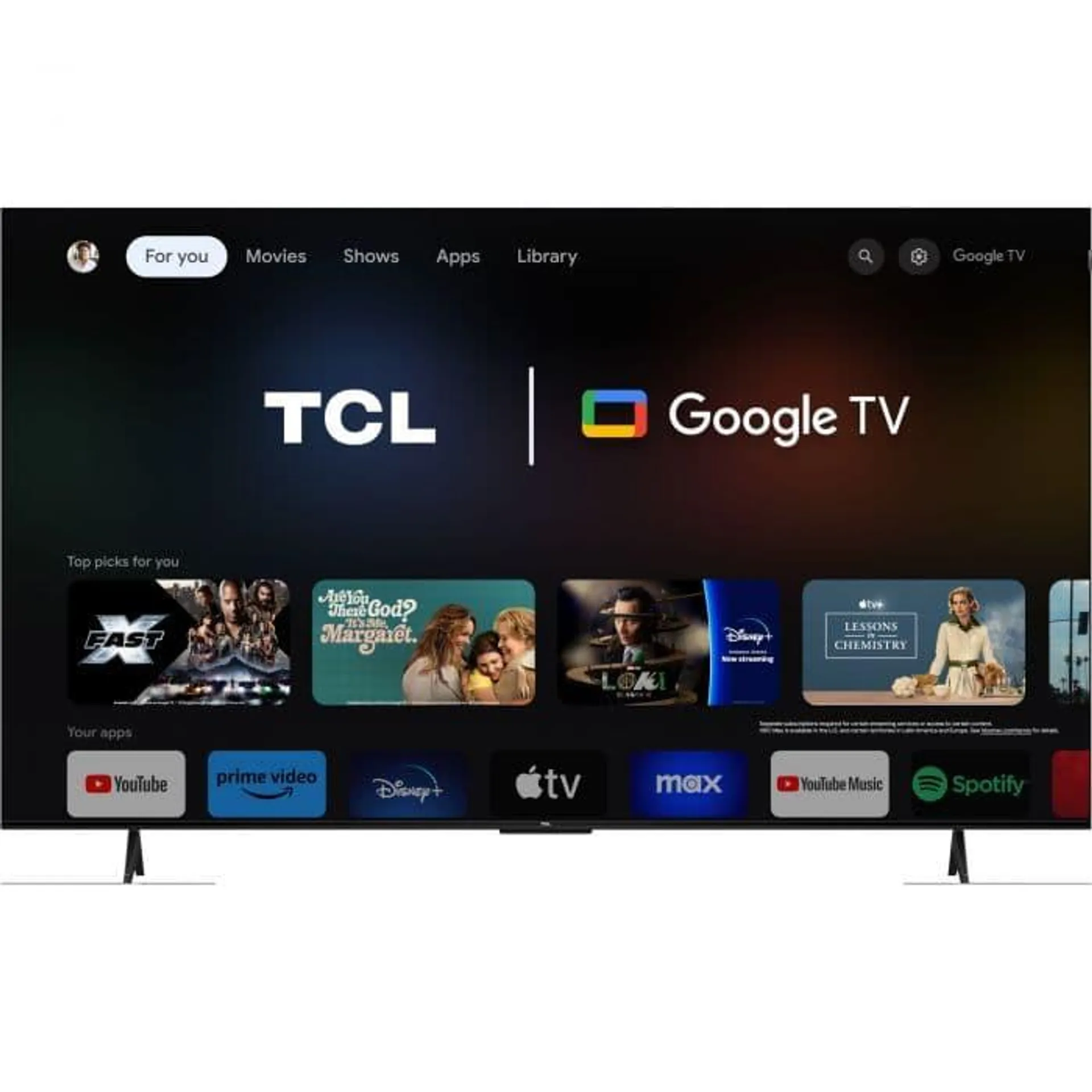 Televizor Smart QLED TCL 75T7B, 190 cm, Ultra HD 4K, Clasa F