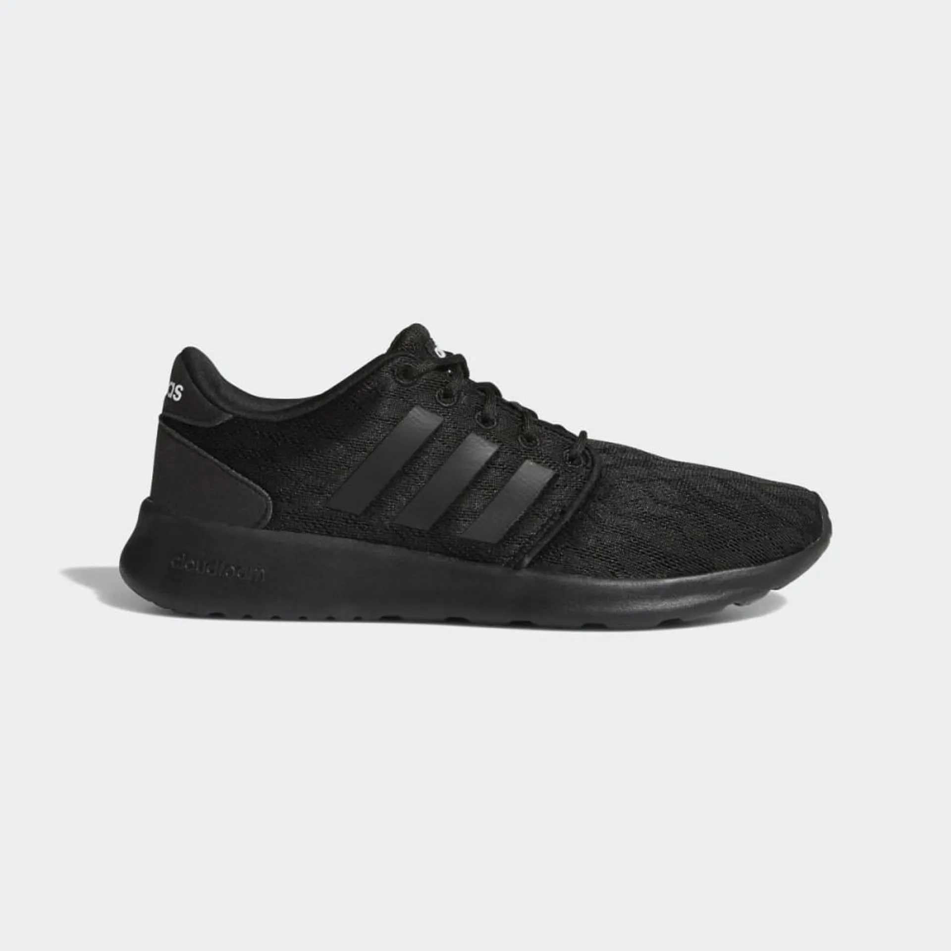 Adidasi Alergare Dama Adidas Cloudfoam QT Racer Negrii/Negrii/Albi