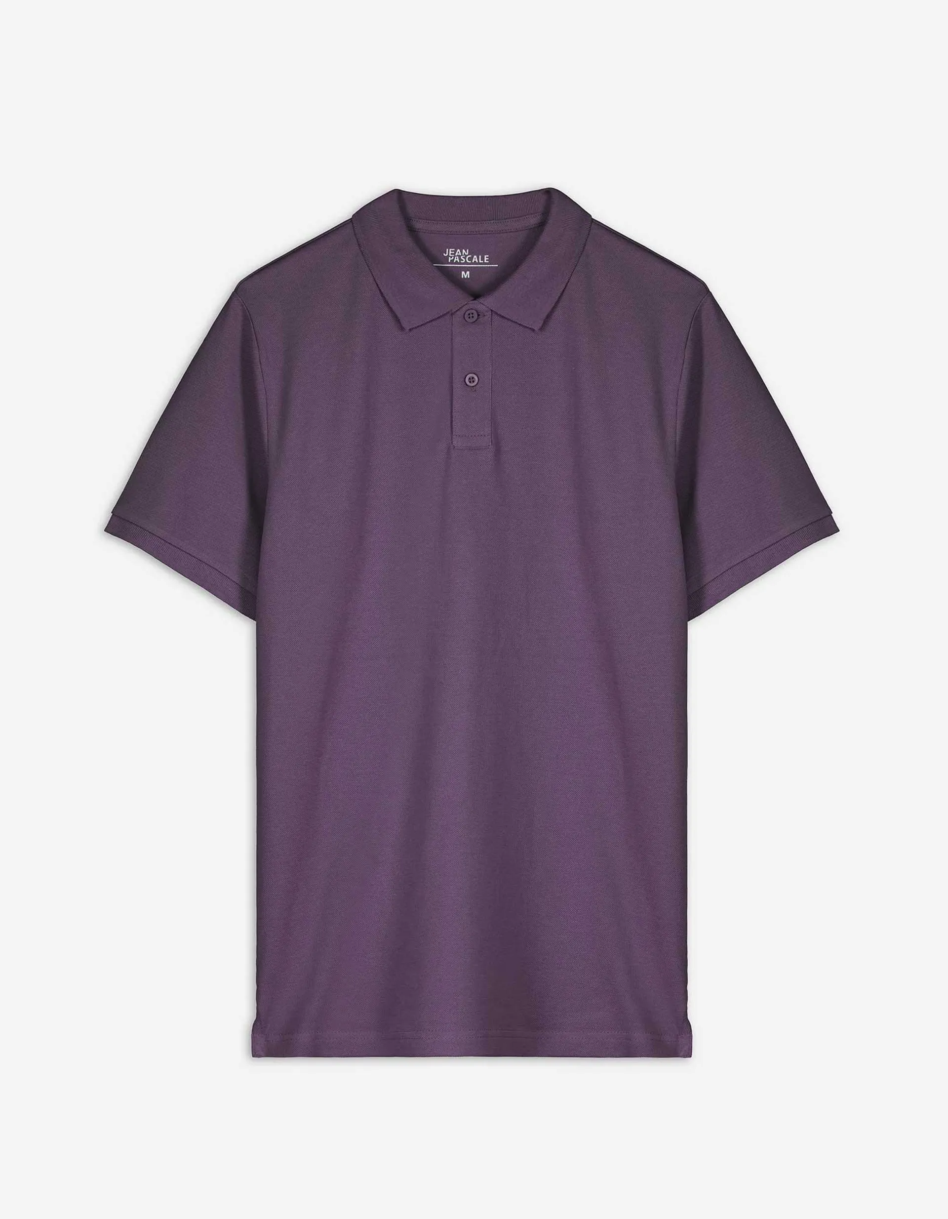 Tricou polo - Închidere cu nasturi - Mov inchis