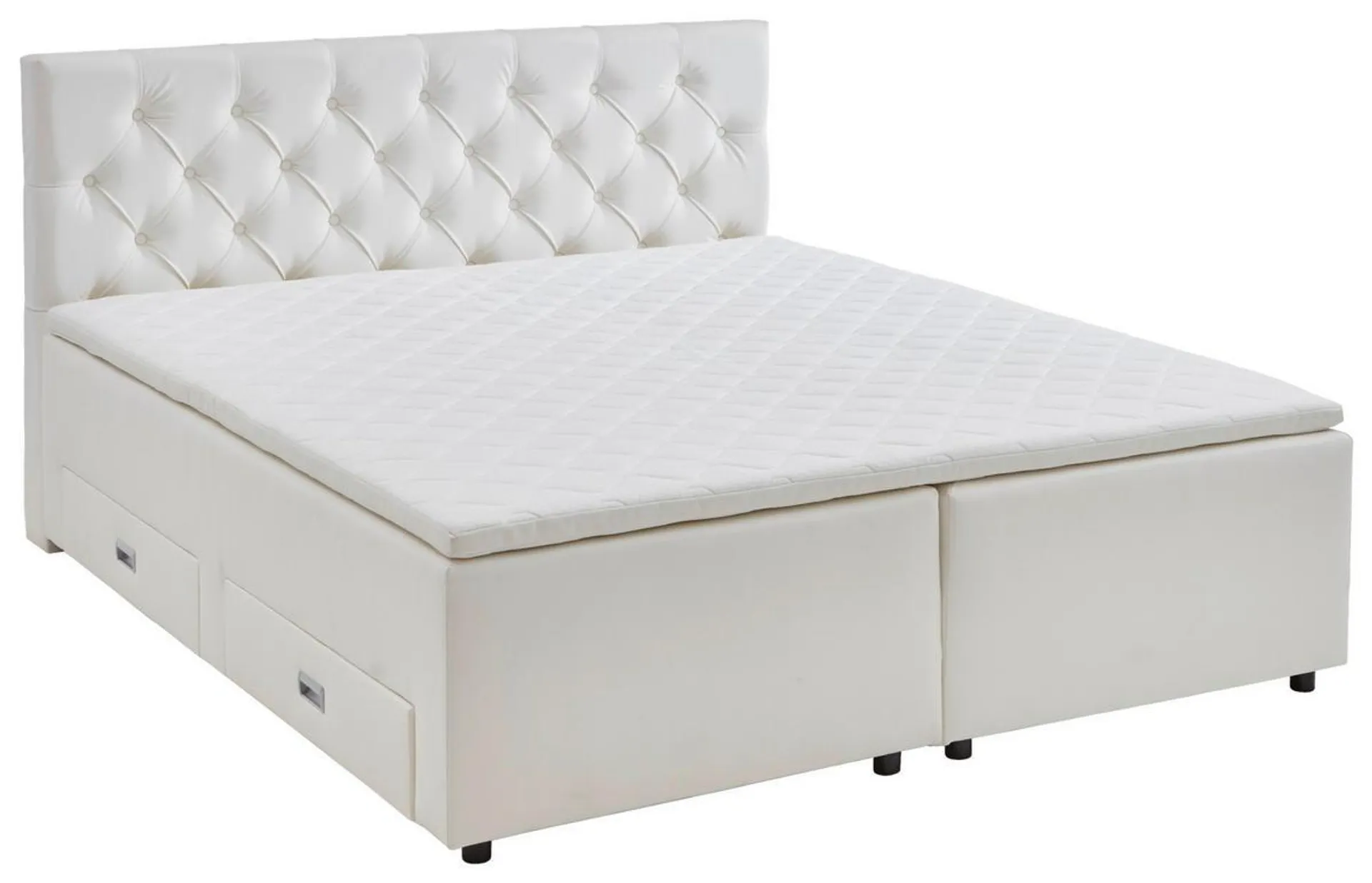 TIP BOXSPRING FĂRĂ ARCURI 180/200 cm alb