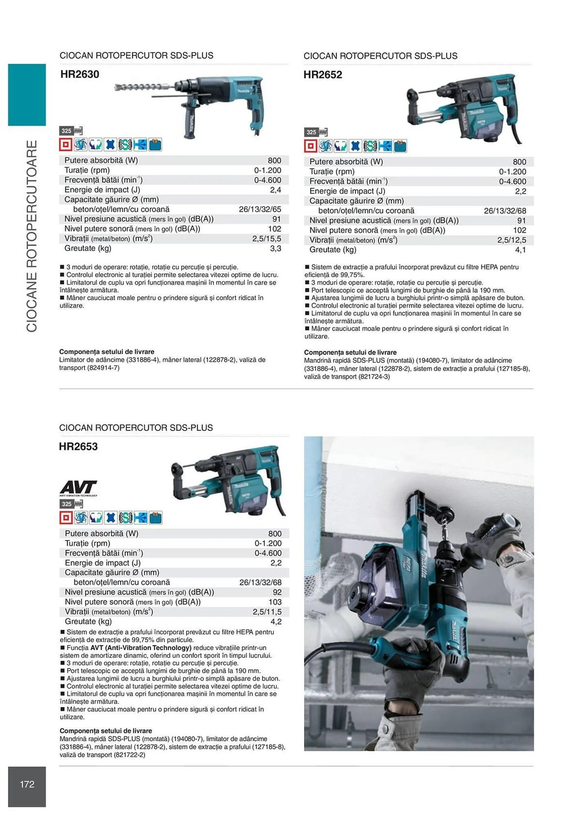 Catalog Сatalog Makita de la 6 februarie până la 31 decembrie 2024 - Revista Pagina 172