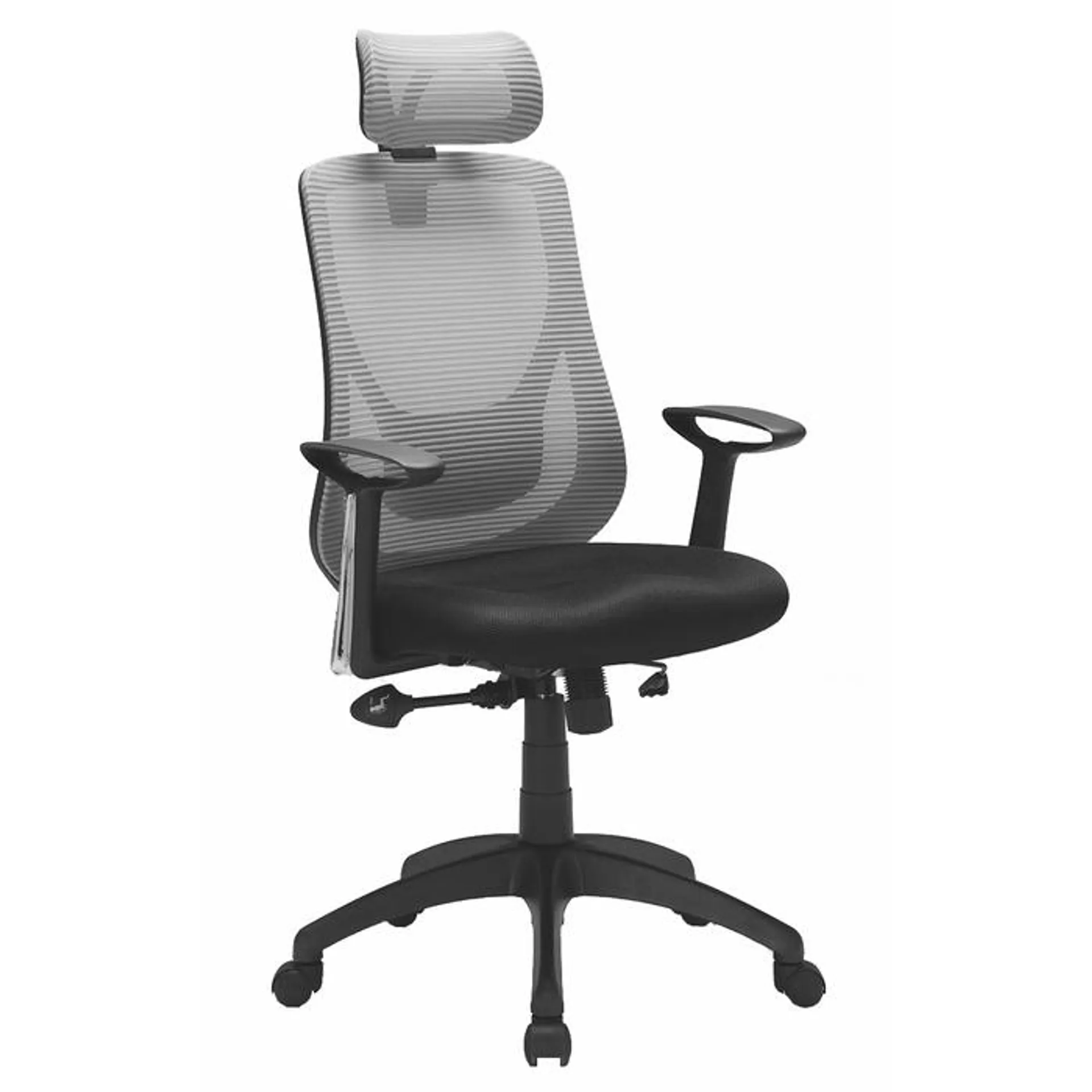 Scaun birou ergonomic HLC-1168F, rotativ, mesh, gri + negru