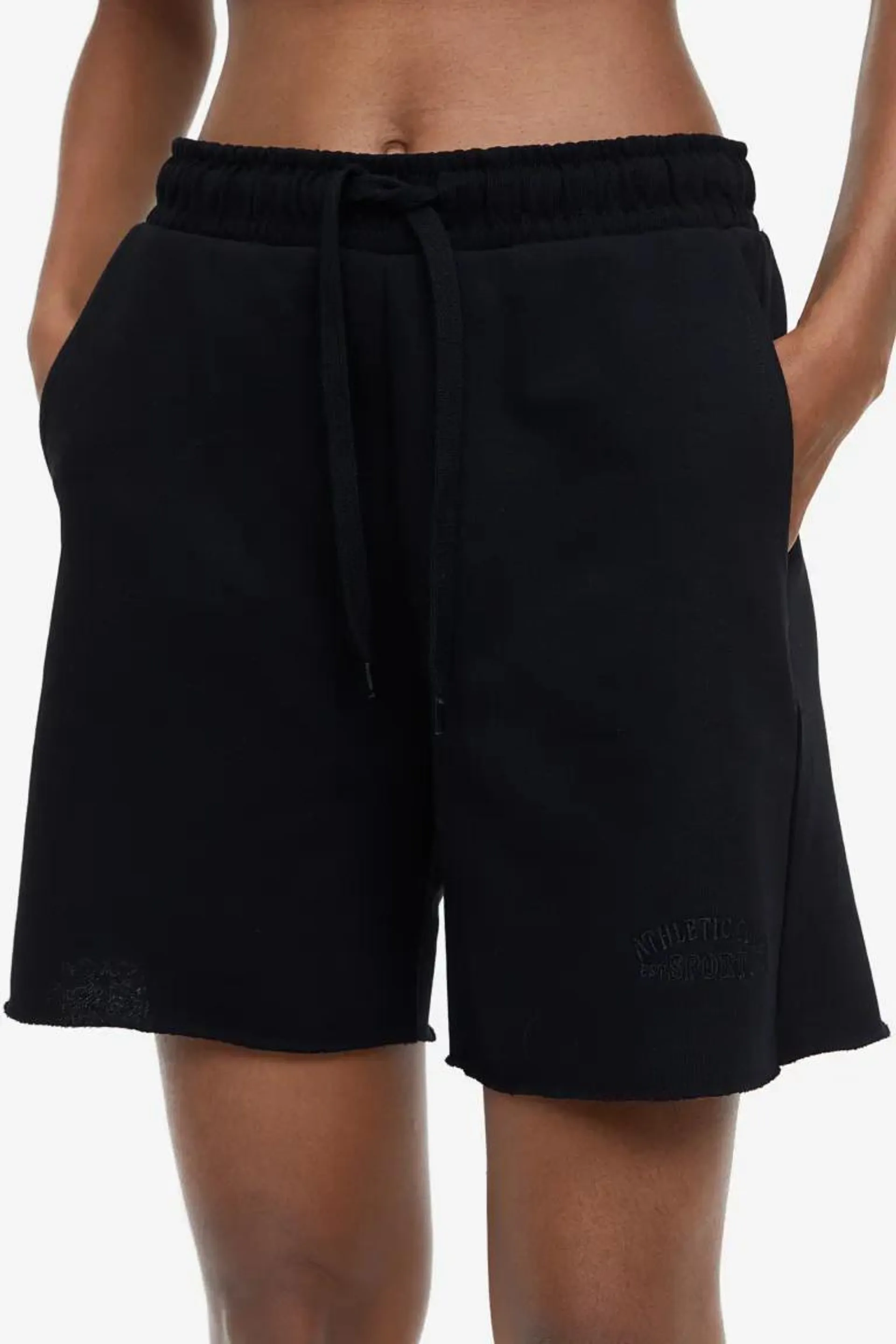 Pantaloni scurți de molton cu broderie