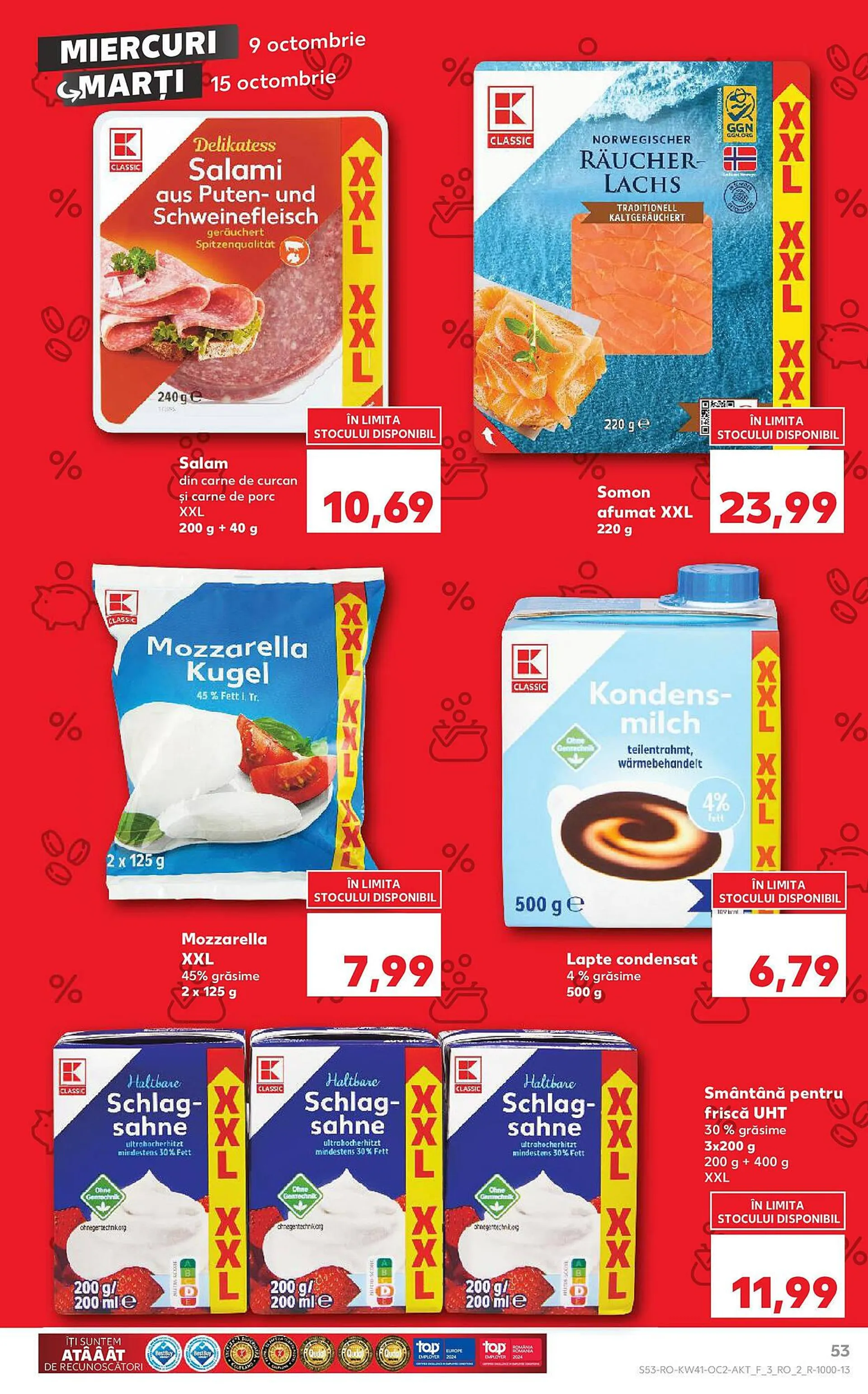 Catalog Catalog Kaufland de la 8 octombrie până la 13 octombrie 2024 - Revista Pagina 53