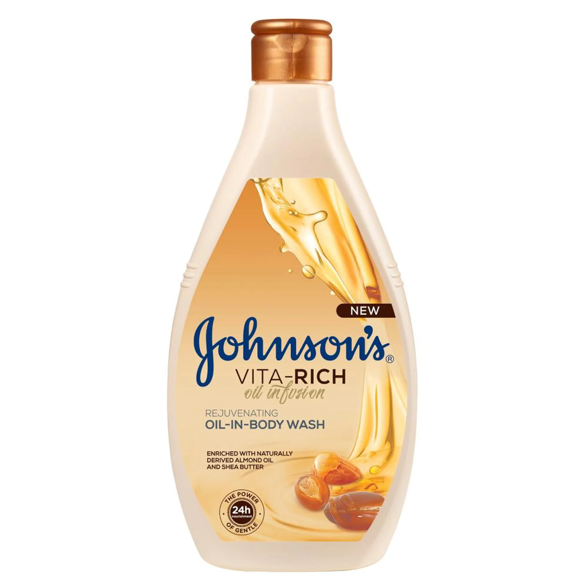 Gel de dus revitalizant Johnson's Vita-Rich cu migdale si un de shea 400ml