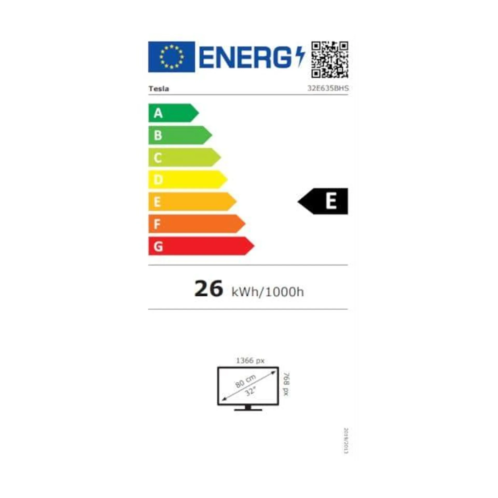 Televizor Smart LED Tesla 32E635BHS, 81 cm, HD, Android TV 11, Clasa E