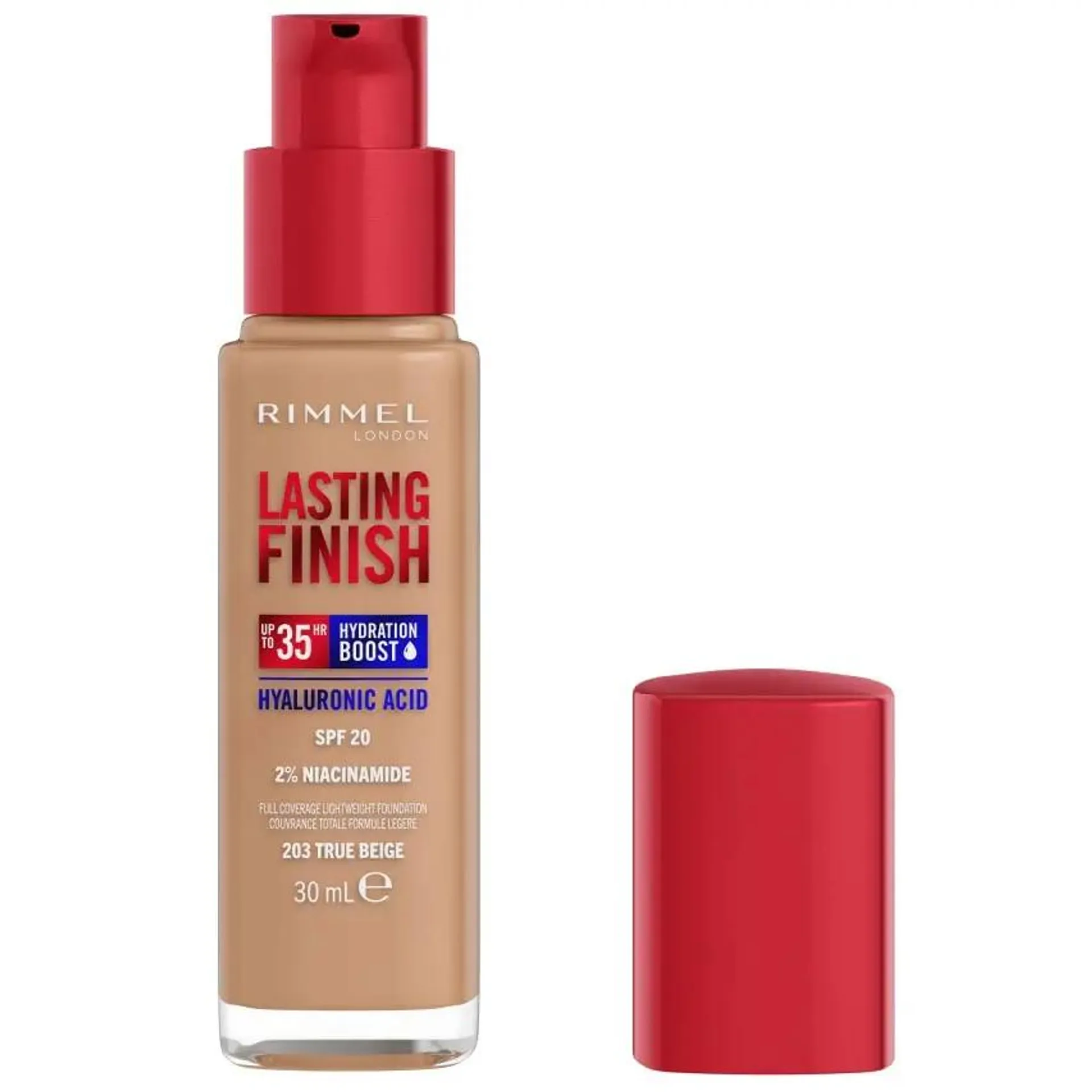 Fond de ten Rimmel Lasting Finish 35H 203 True Beige, 30 ml