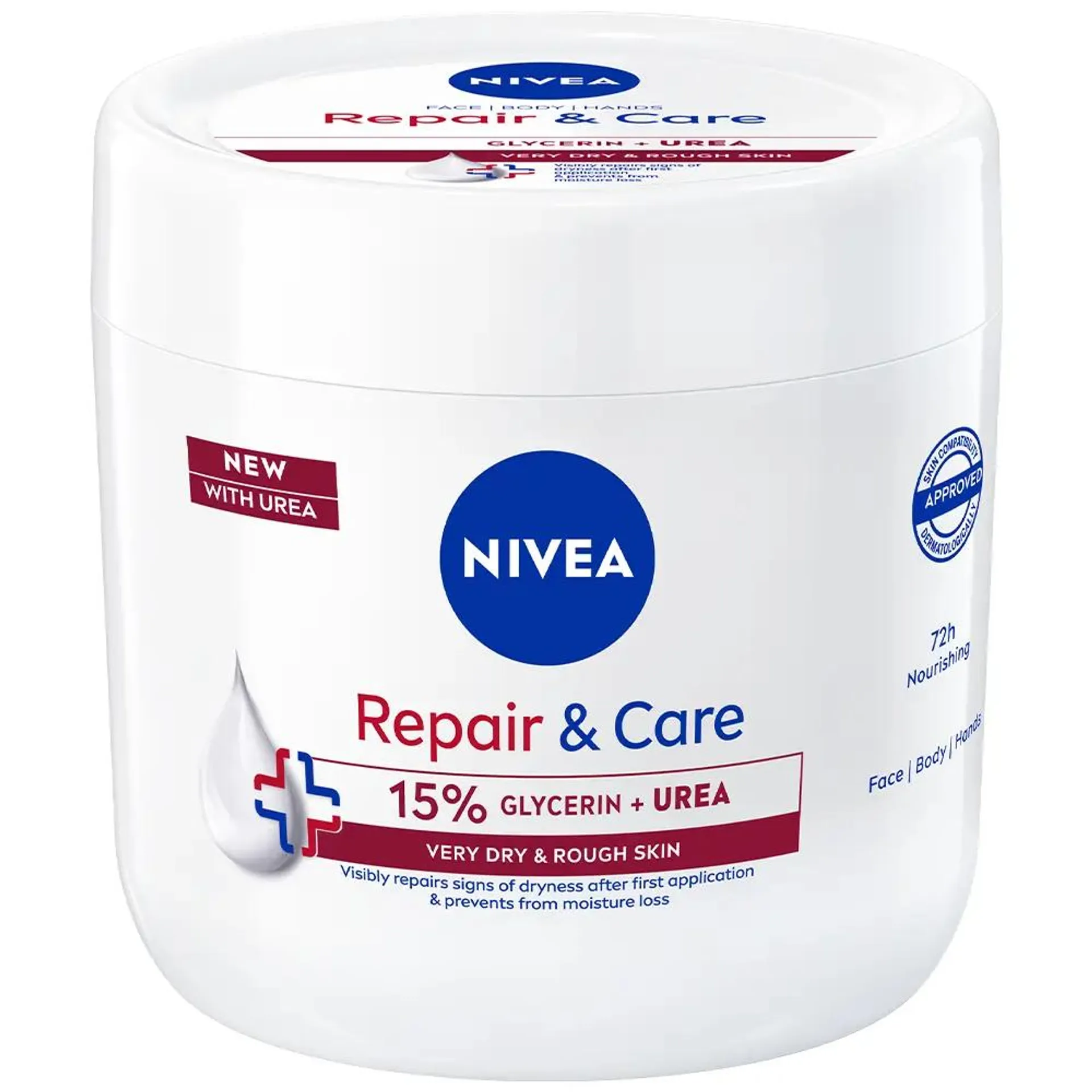 Crema Nivea Repair & Care cu 15% Glicerina si Uree, 400ml