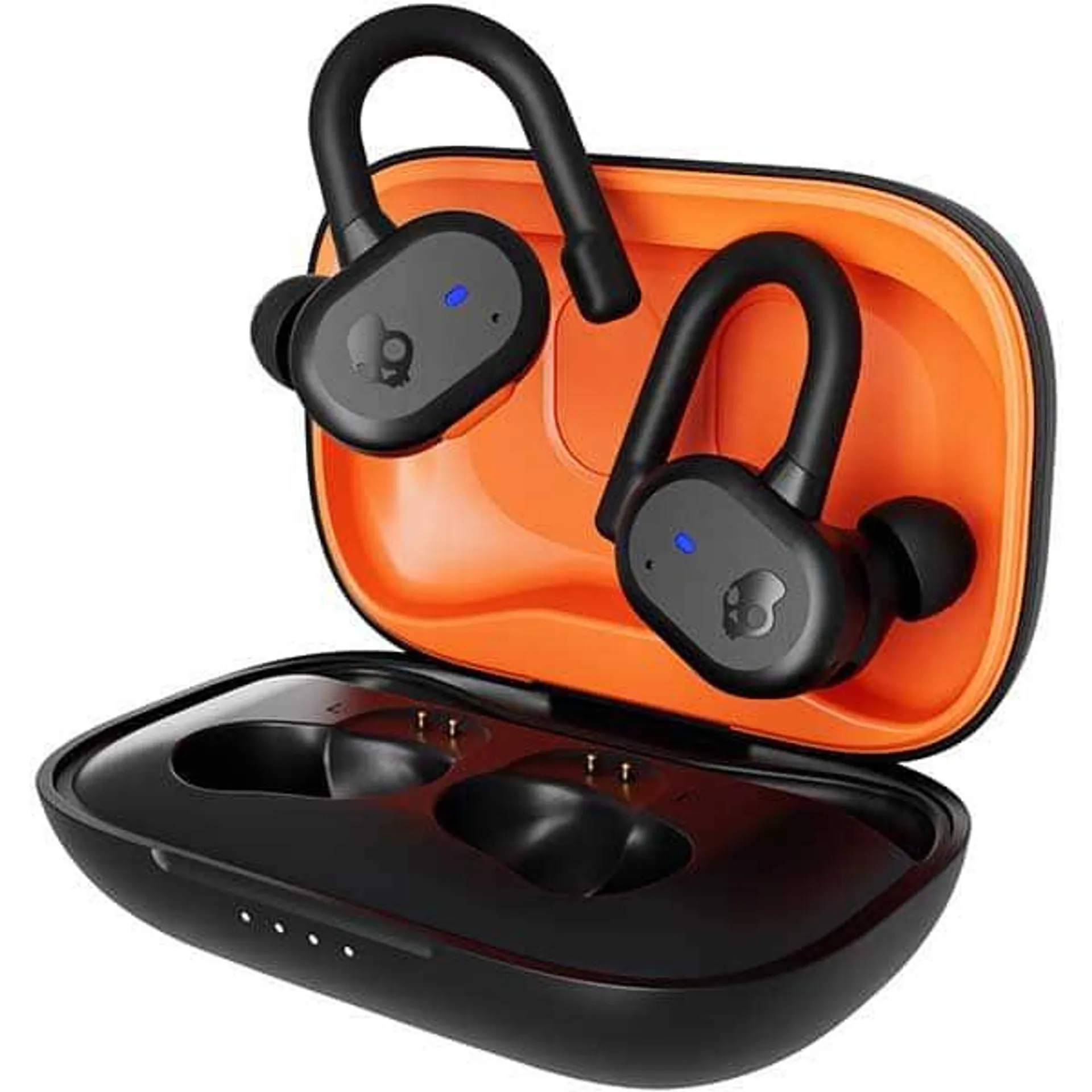 Casti SKULLCANDY Push Active S2BPW-P740, True Wireless Bluetooth, In-Ear, Microfon, Black/Orange