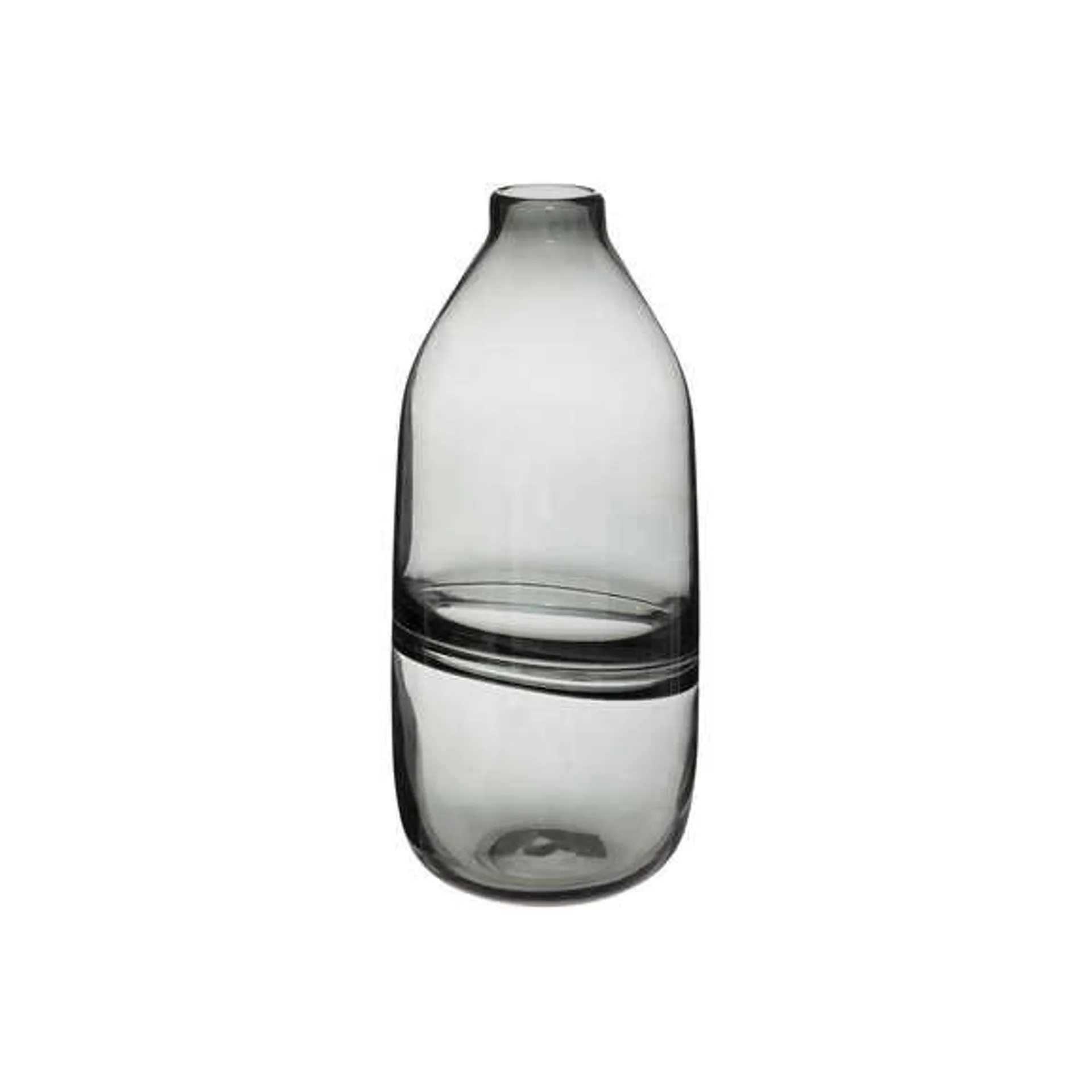 Vaza Sticla Bottle Gri 30 Cm