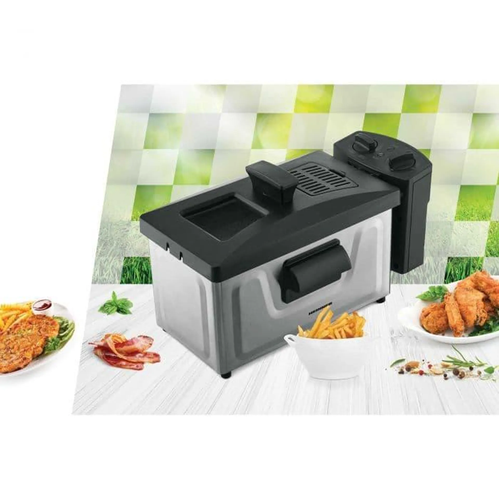 Friteuza Heinner Panfry 1800 HDF-1800SS, 1800 W, 0.5 kg