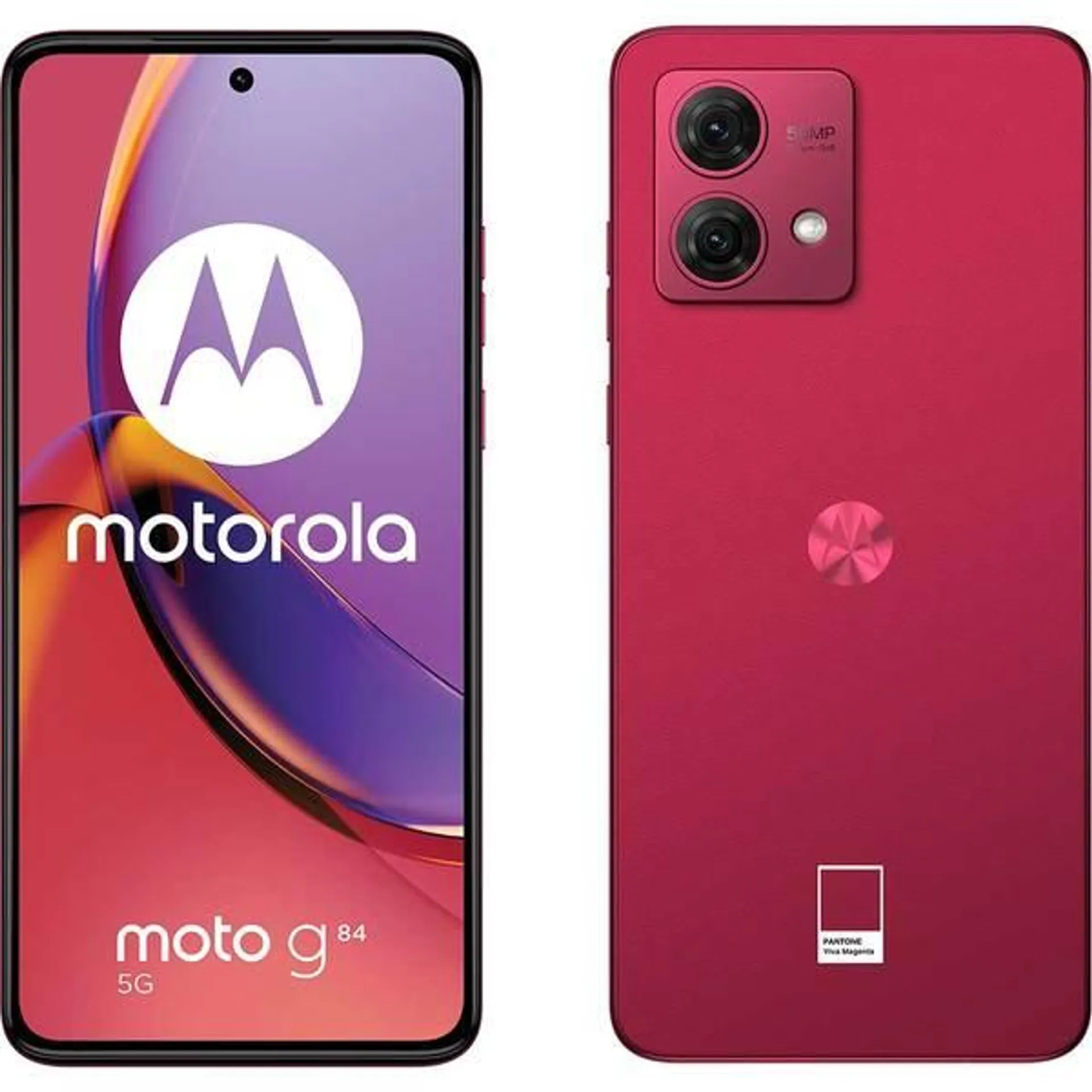 Telefon MOTOROLA Moto G84 5G, 256GB, 12GB RAM, Dual SIM, Viva Magenta