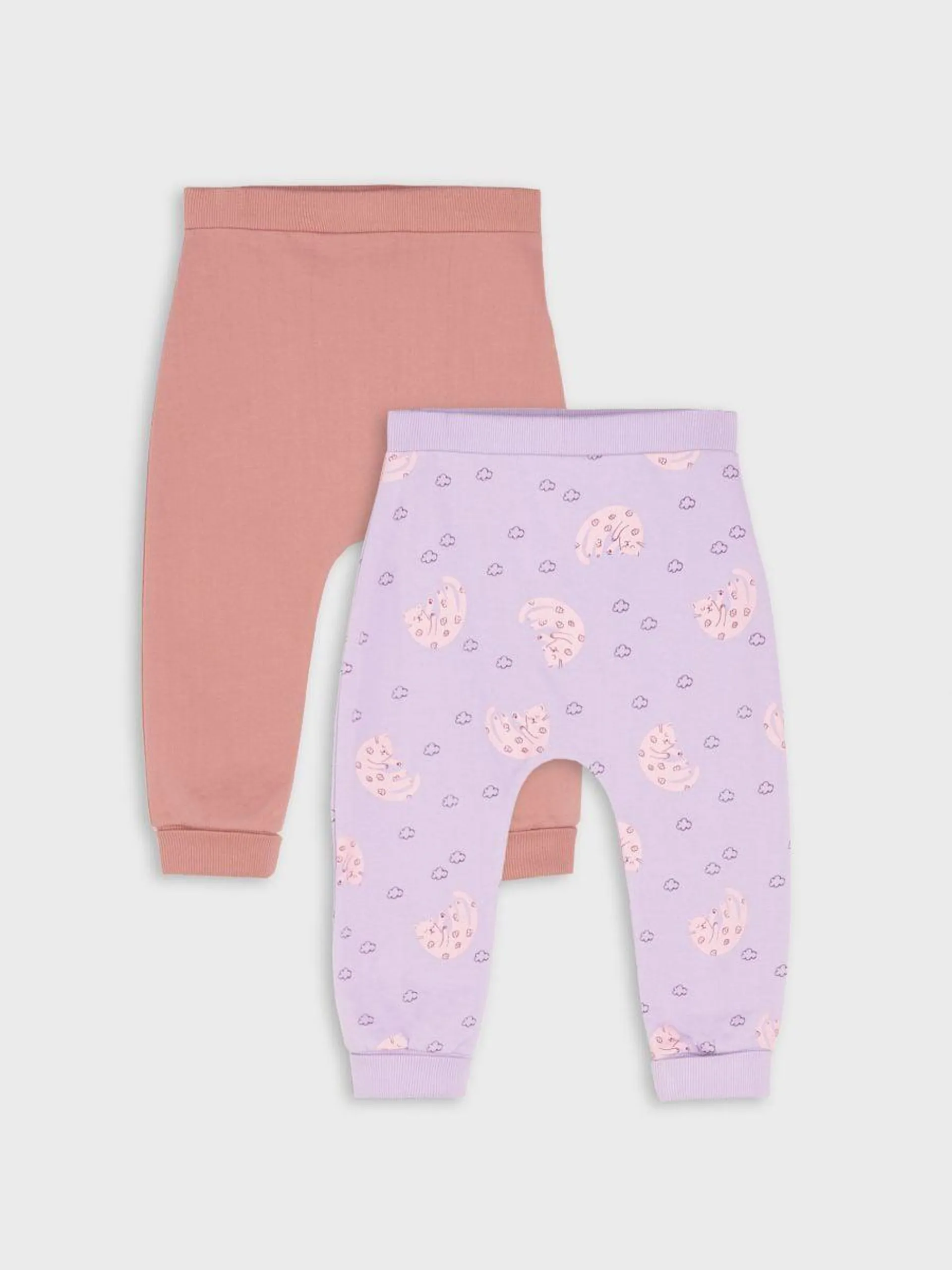 Set de 2 perechi de pantaloni harem