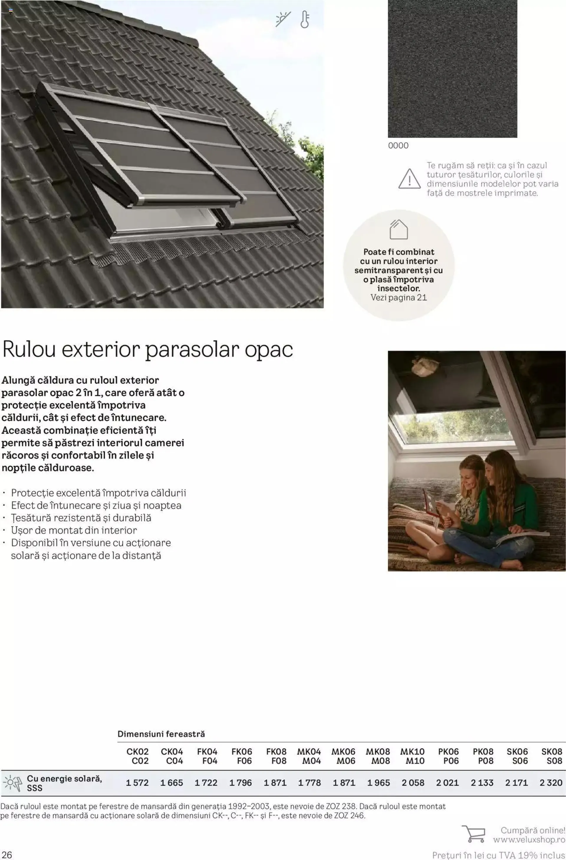 Catalog Velux catalog - Rulouri şi rolete de la 19 martie până la 31 decembrie 2024 - Revista Pagina 26