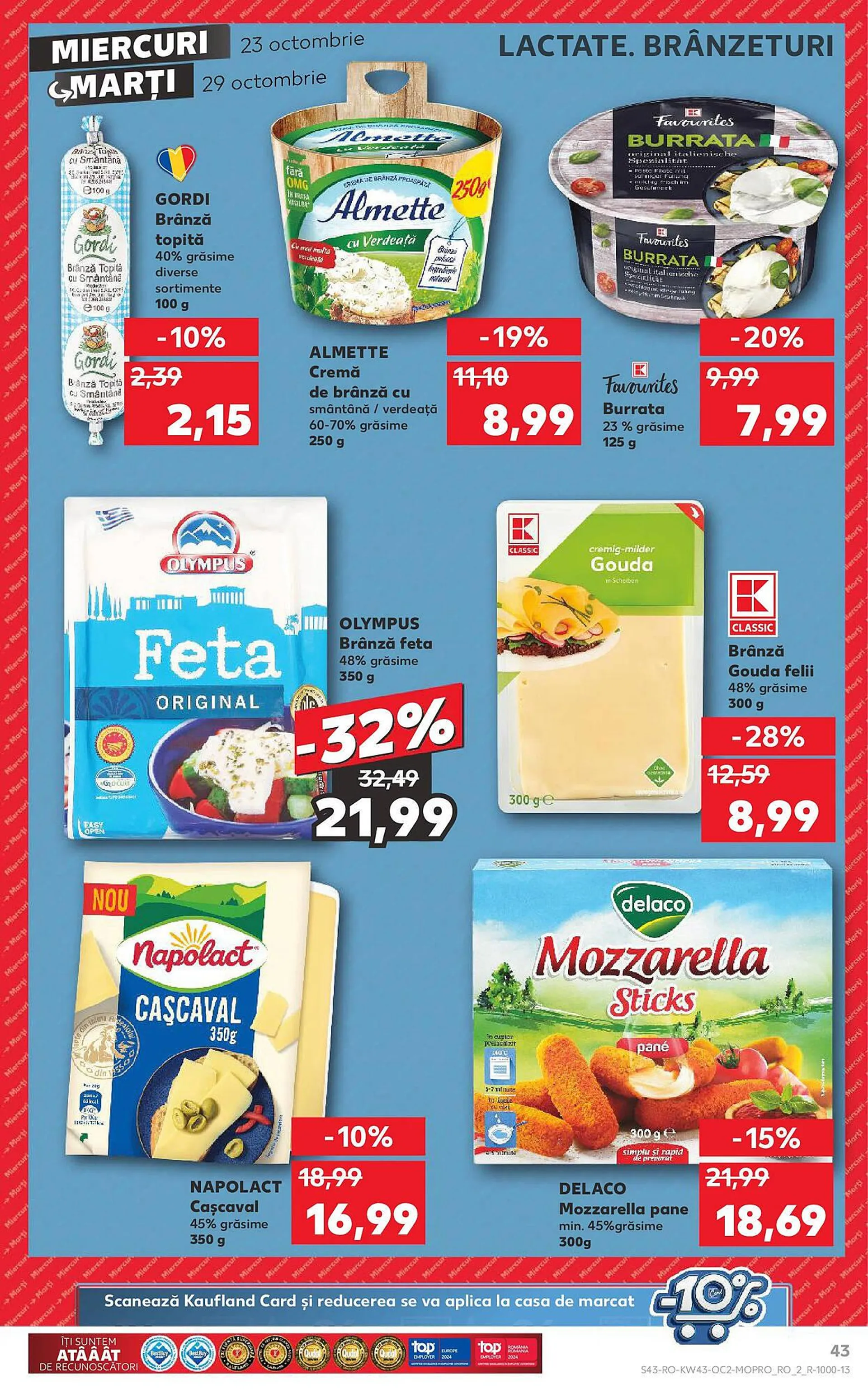 Catalog Catalog Kaufland de la 23 octombrie până la 29 octombrie 2024 - Revista Pagina 43