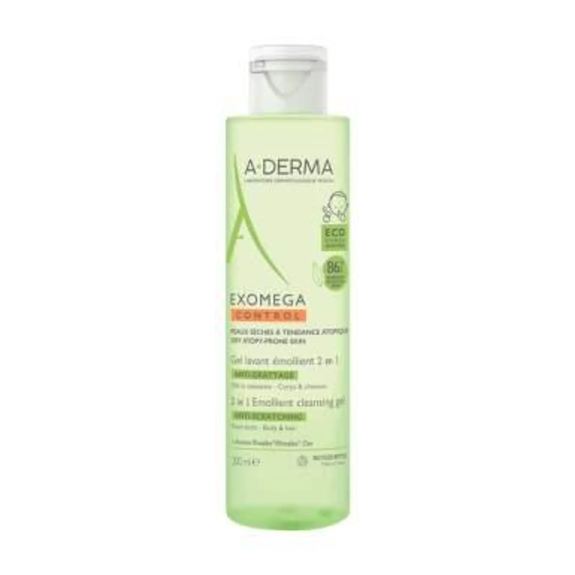 A-DERMA EXOMEGA CONTROL GEL 2IN1 200ML