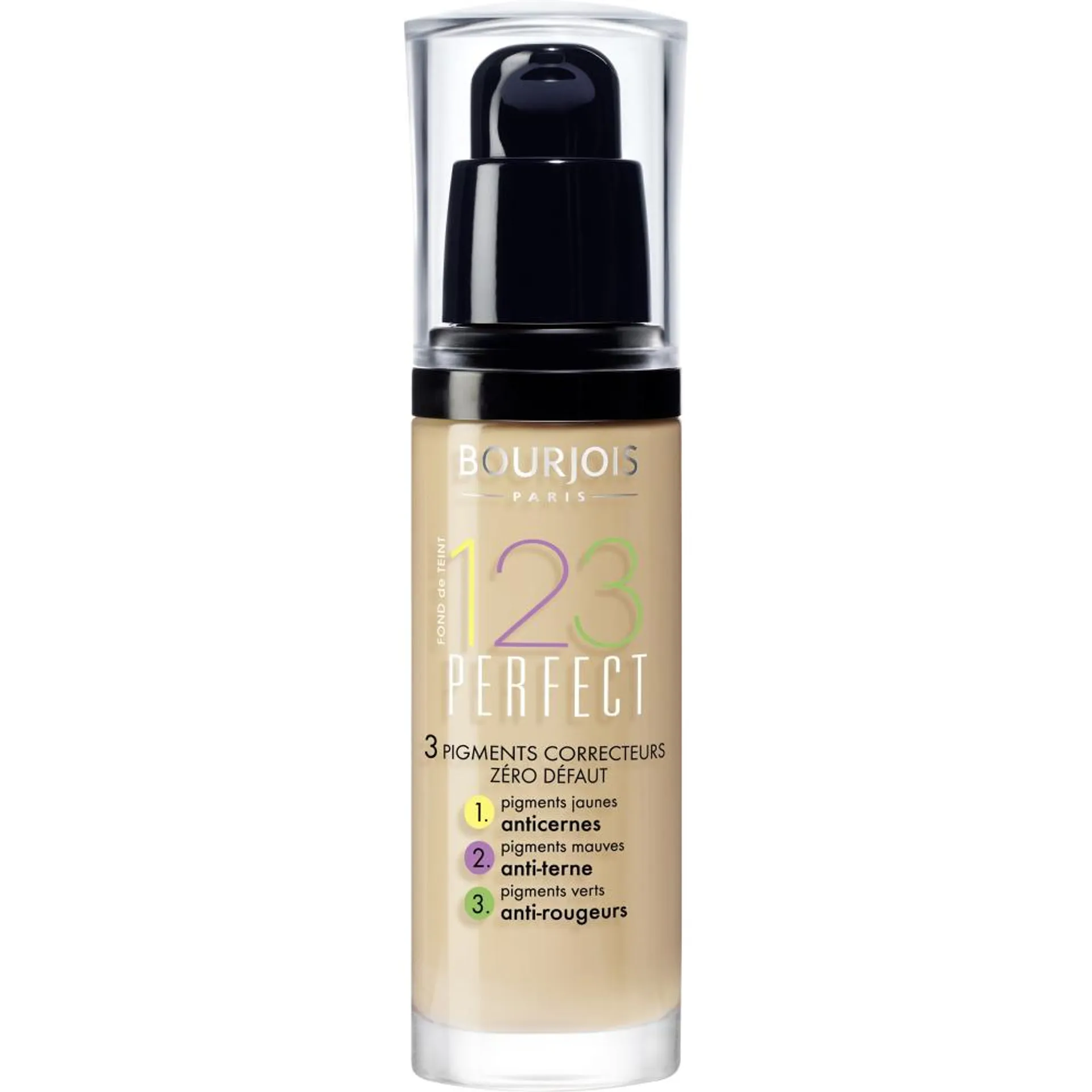 Fond de ten Bourjois 123 Perfect 52 Vanilla SPF 10, 30 ml