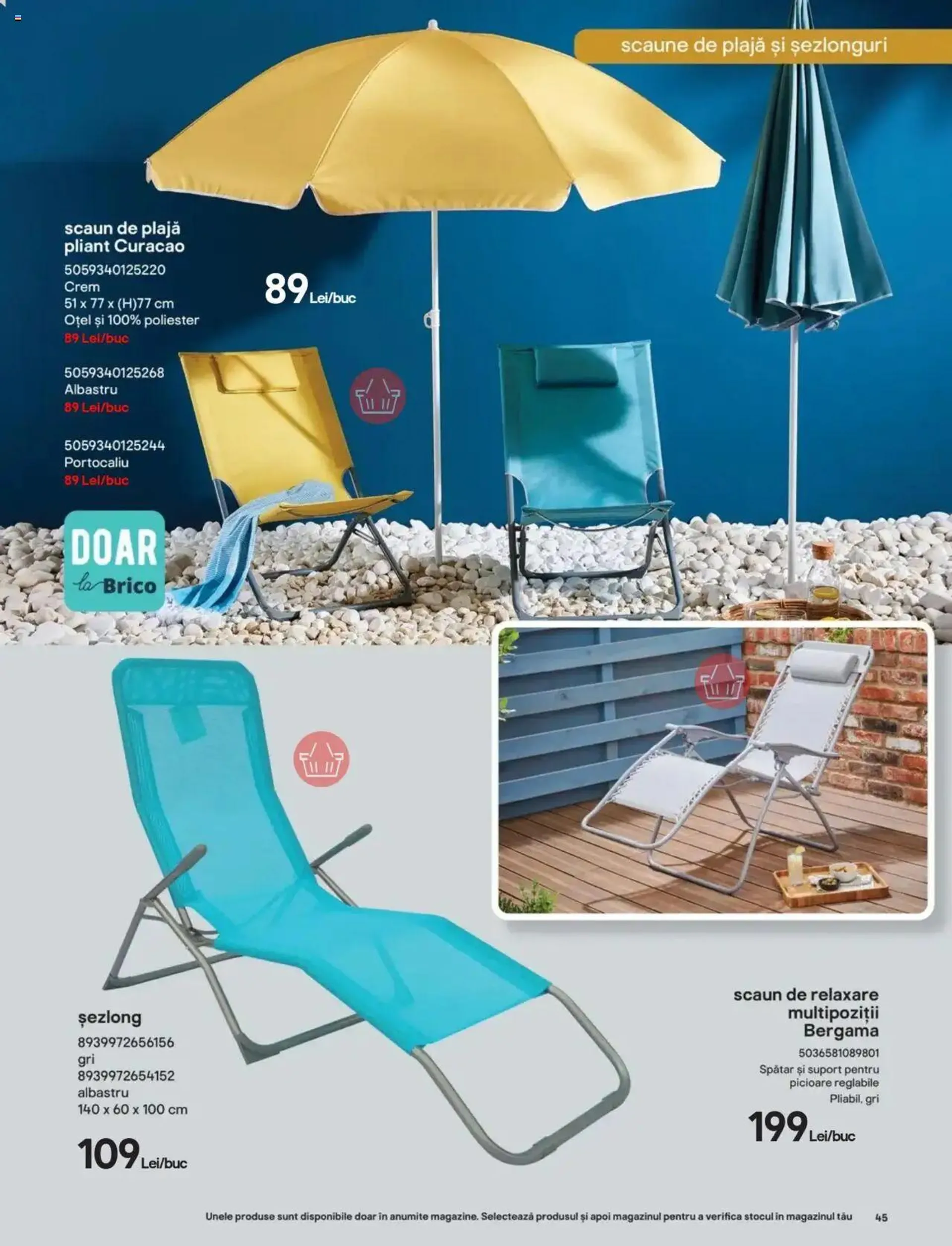 Catalog Brico Depot catalog - Mobilier Grădină 2 de la 9 mai până la 31 decembrie 2024 - Revista Pagina 45