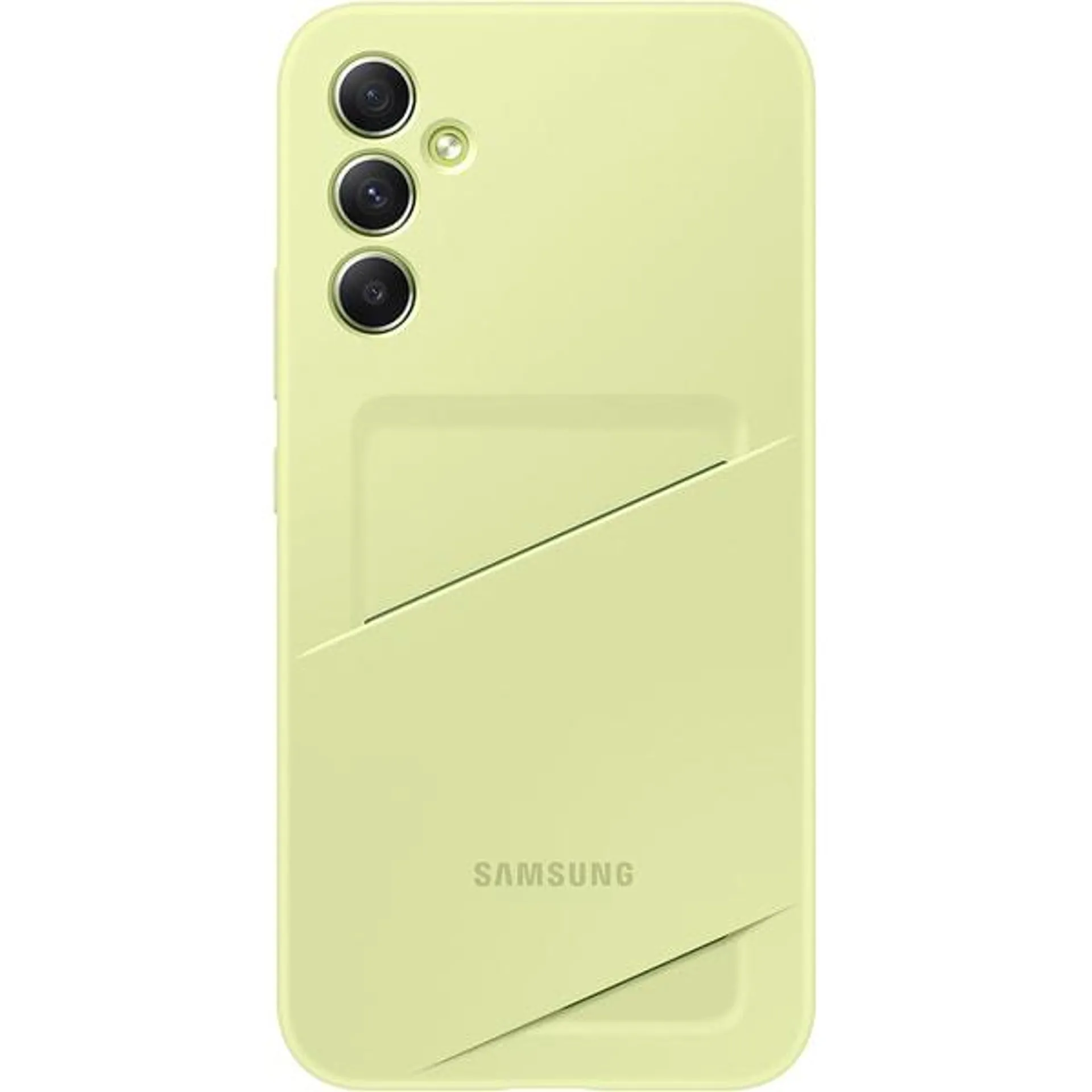 Husa telefon SAMSUNG Card Slot Case pentru Galaxy A34, EF-OA346TGEGWW, Lime