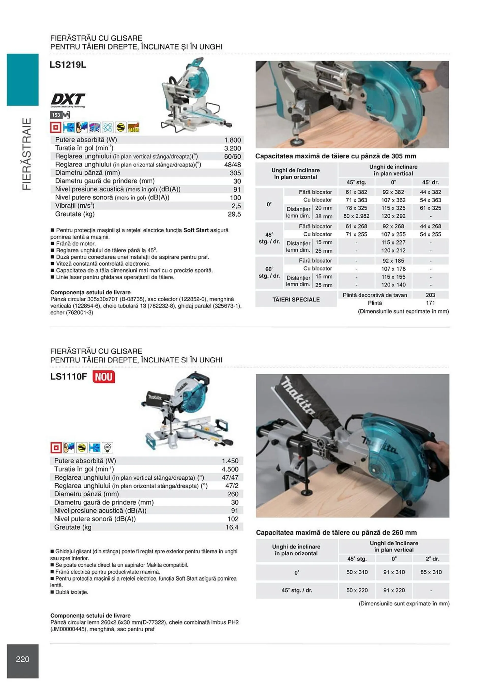 Catalog Сatalog Makita de la 6 februarie până la 31 decembrie 2024 - Revista Pagina 220