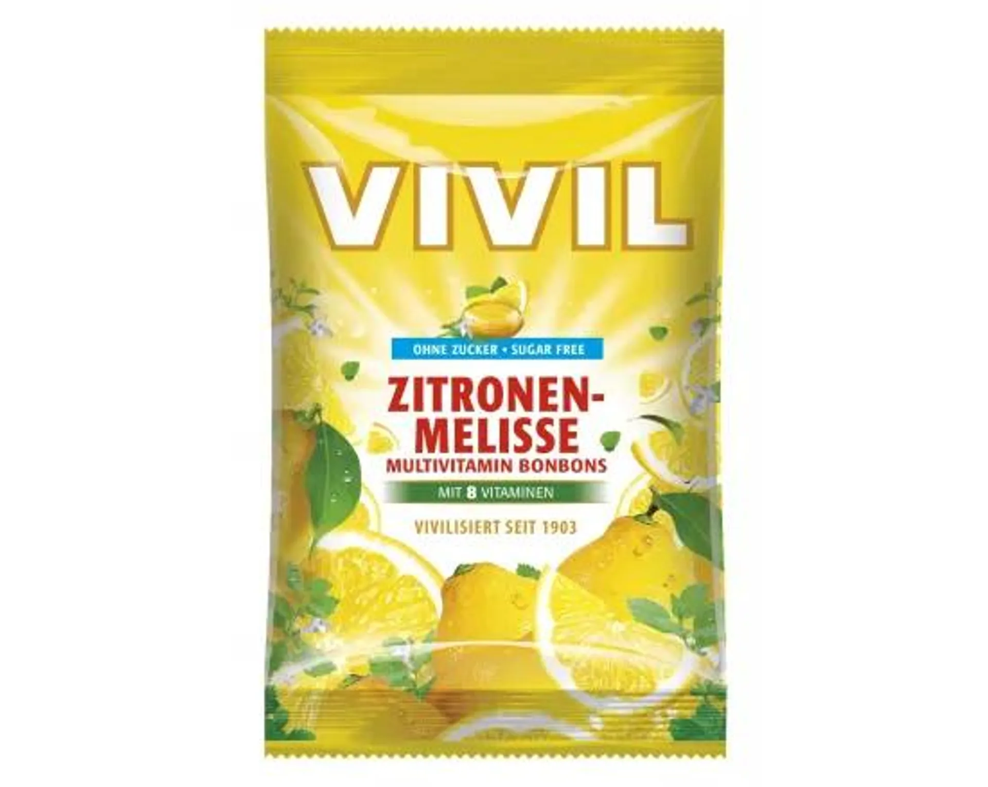 Vivil bomboane multivitamine lamaie fara zahar, 60g