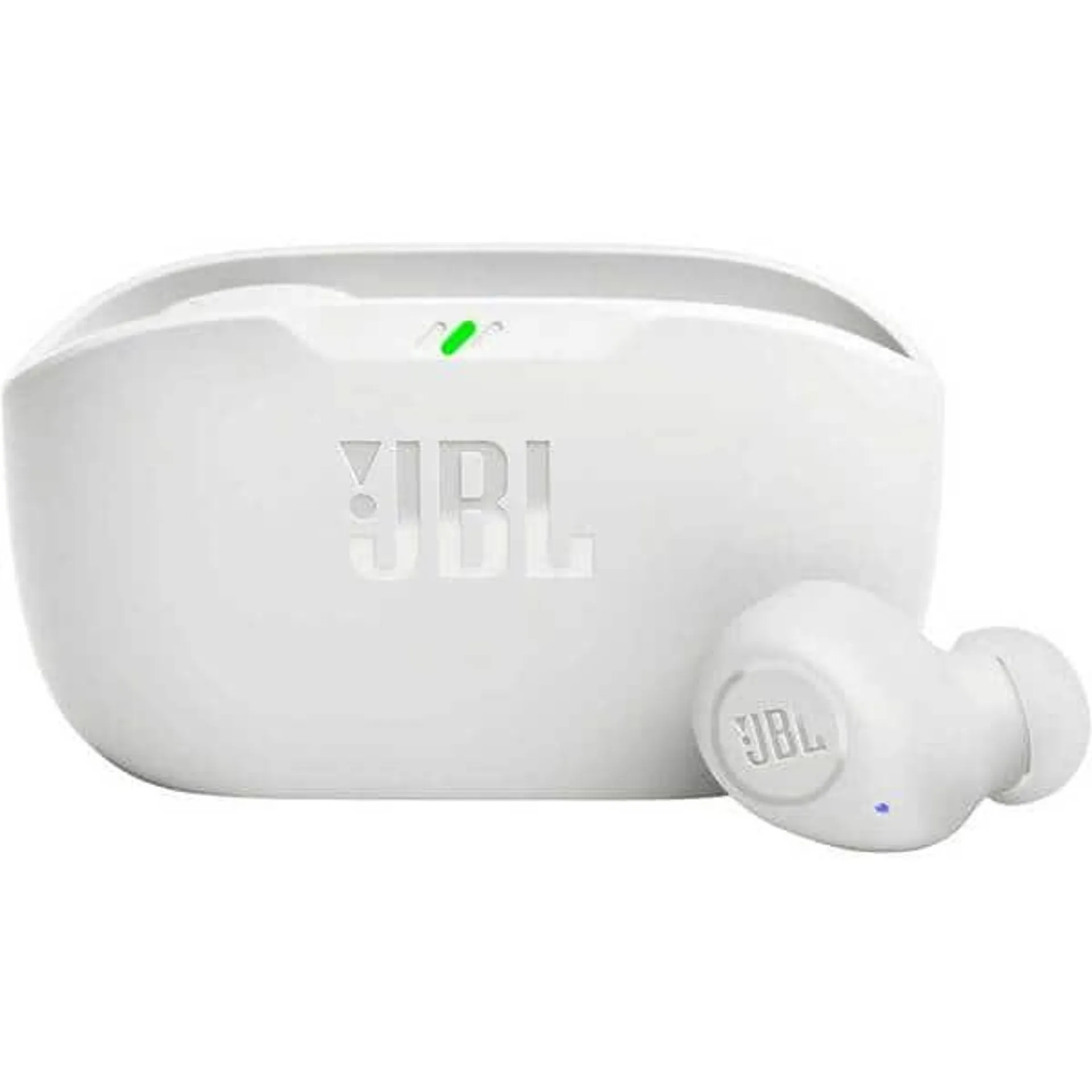 Casti JBL Wave Buds, True wireless, Bluetooth, In-ear, Microfon, alb