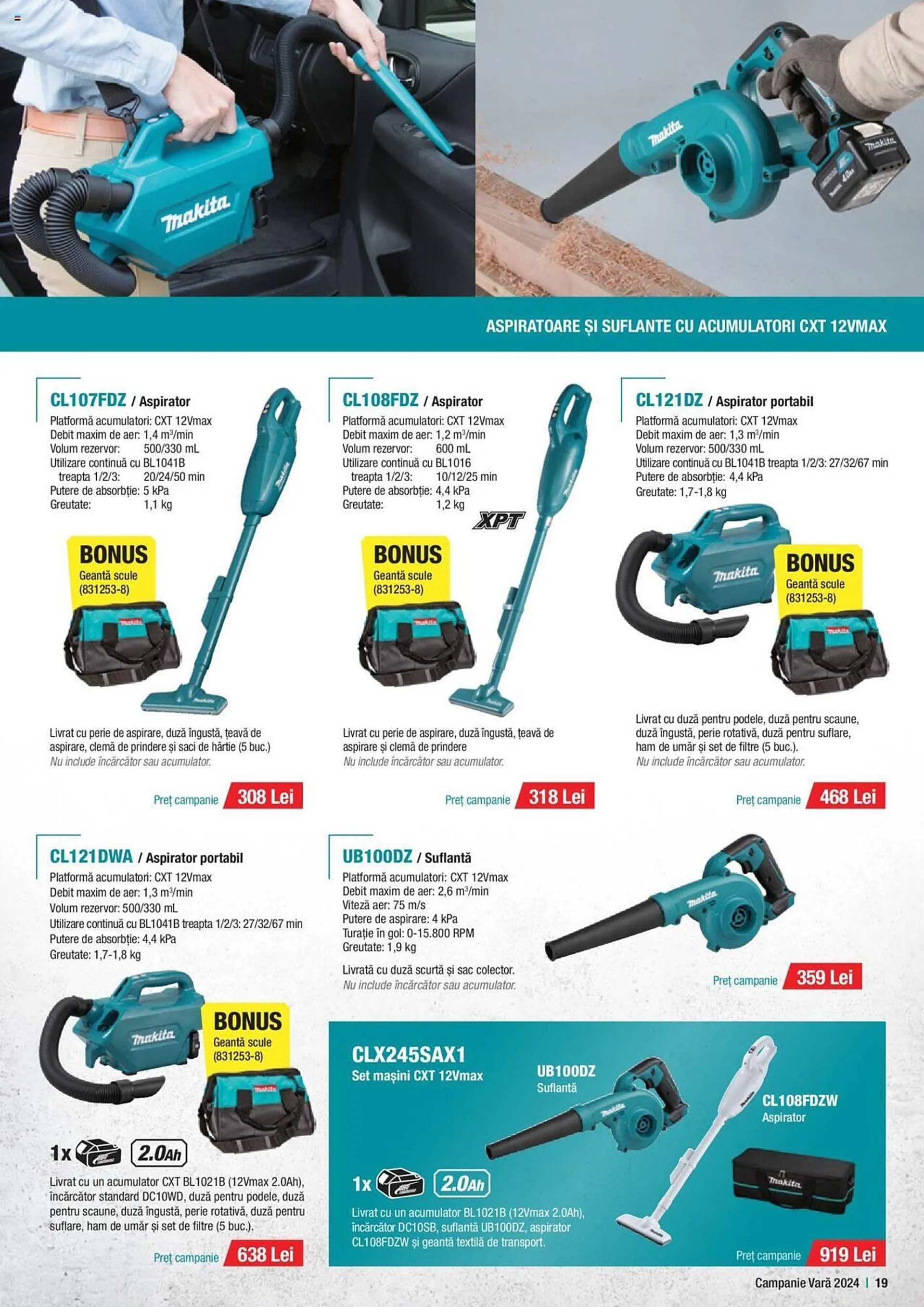 Catalog Makita catalog de la 1 iulie până la 30 septembrie 2024 - Revista Pagina 19