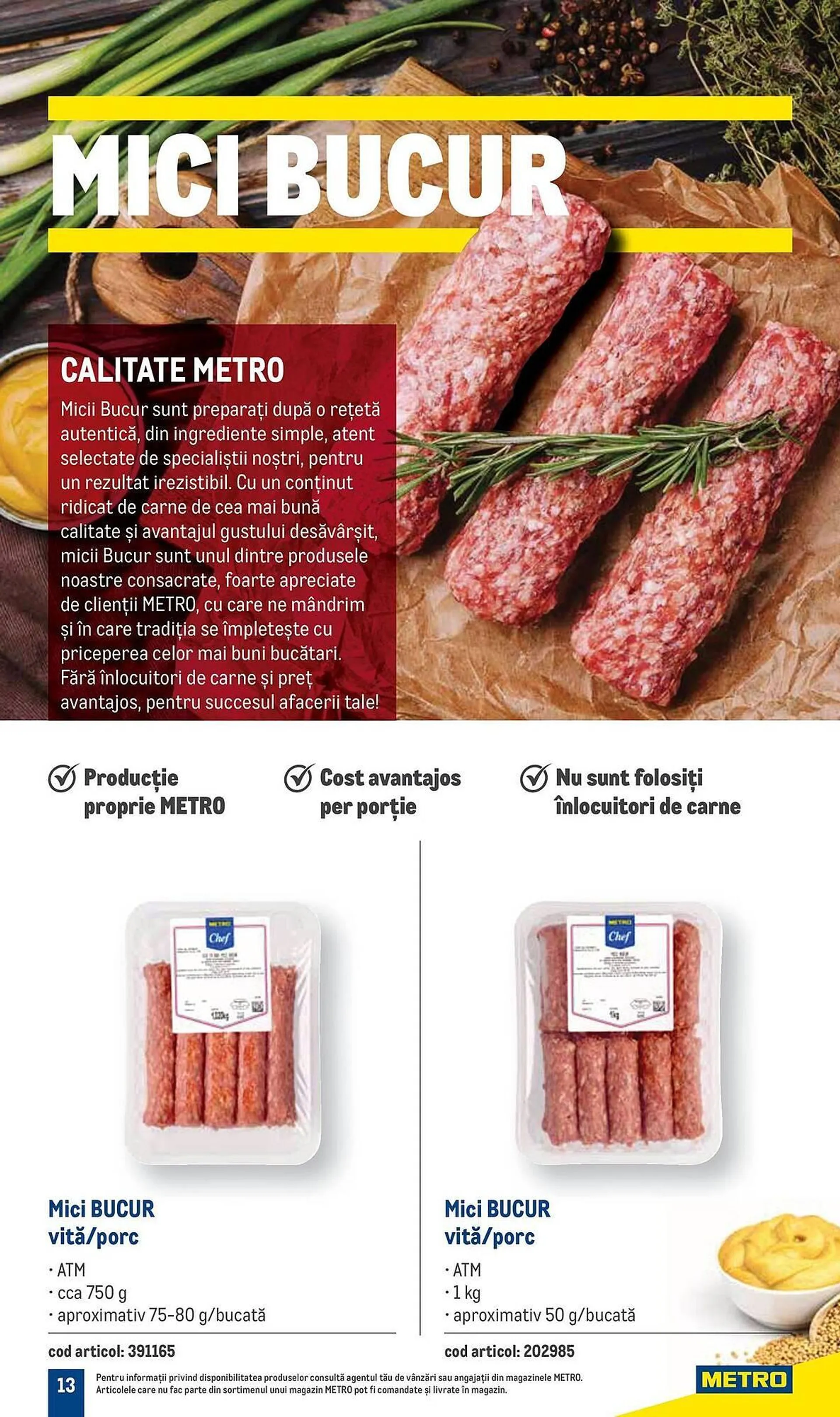 Catalog Сatalog Metro de la 16 ianuarie până la 31 decembrie 2024 - Revista Pagina 13