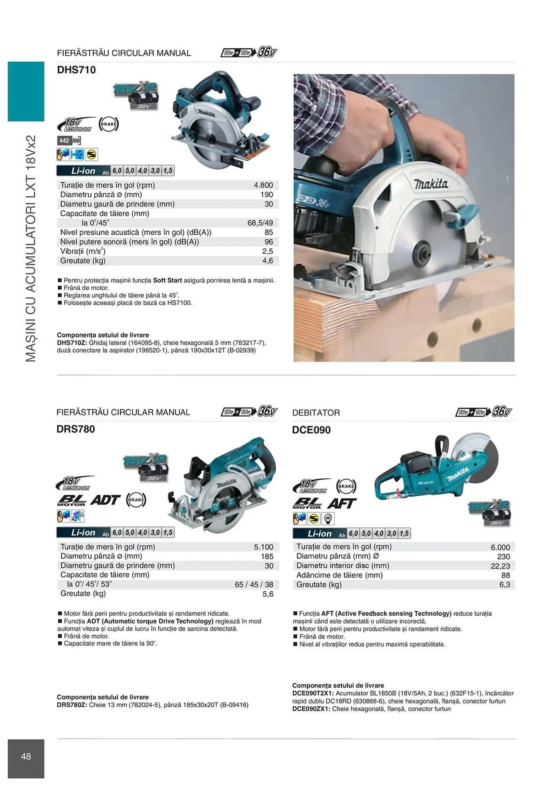 Catalog Сatalog Makita de la 6 februarie până la 31 decembrie 2024 - Revista Pagina 48