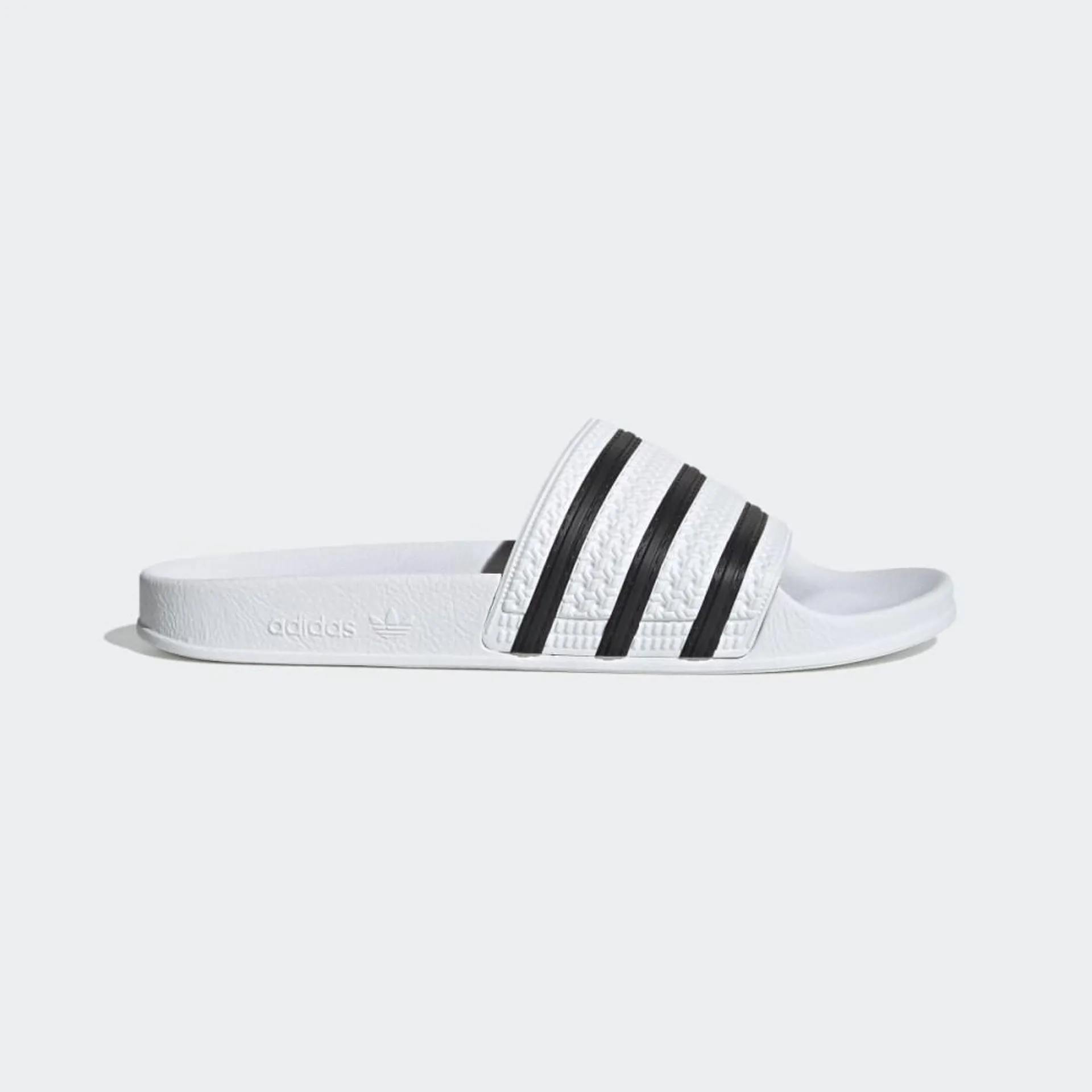 Adidasi Originals Barbati Adidas adilette Slides Albi/Negrii/Albi