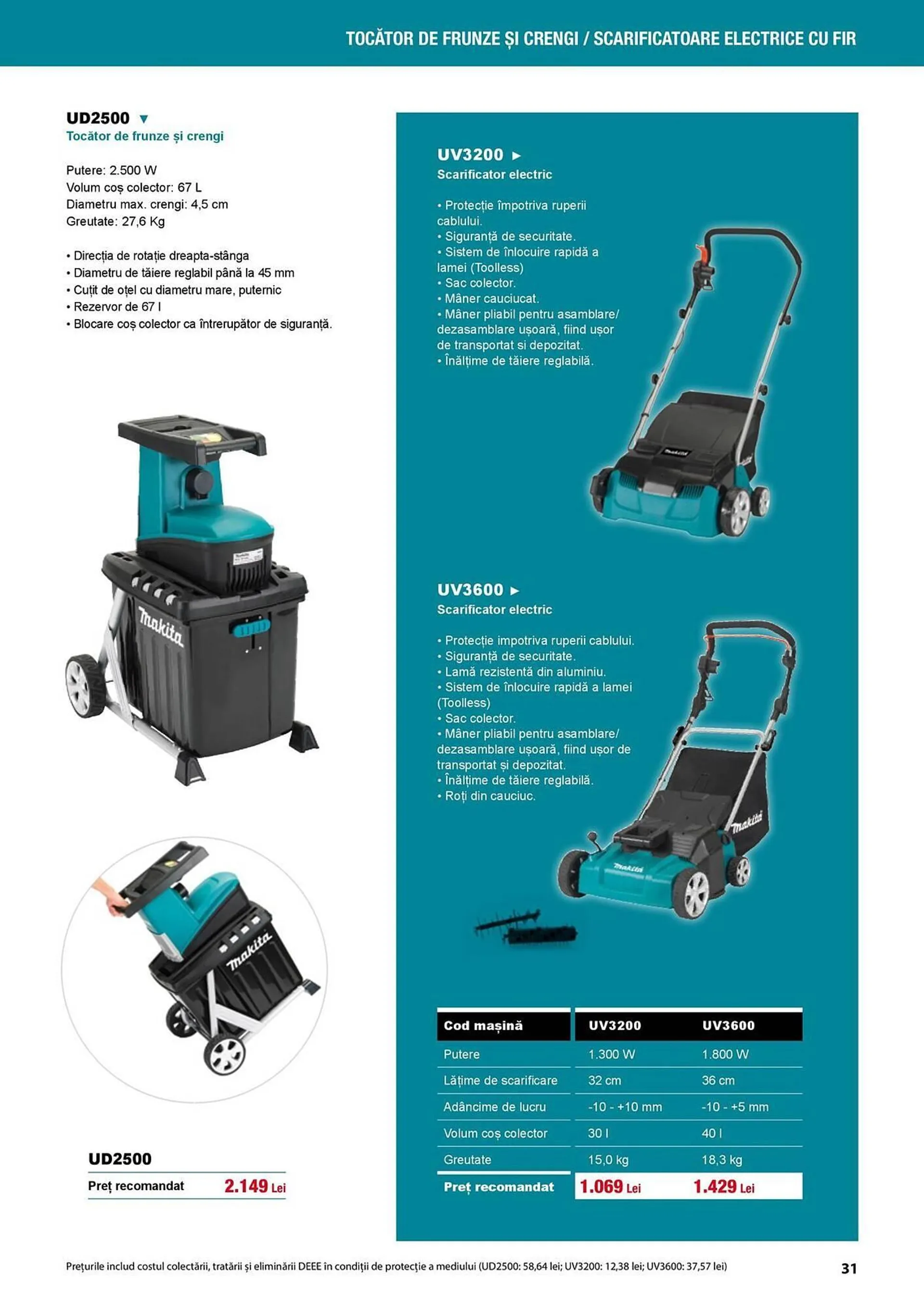 Catalog Catalog Makita de la 1 aprilie până la 31 august 2025 - Revista Pagina 31