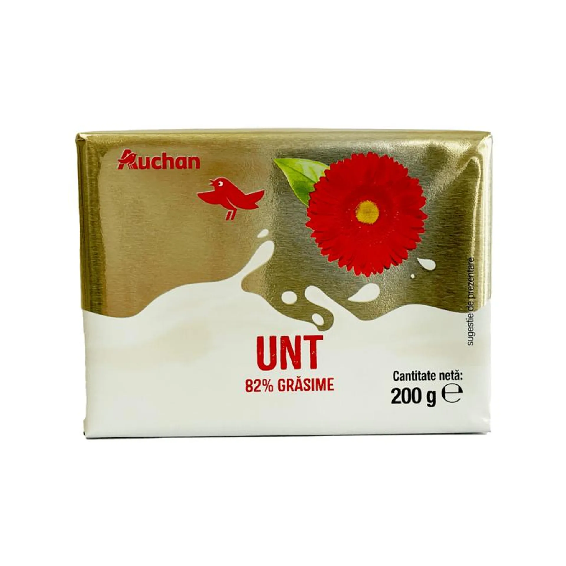 Unt Auchan, 82% grasime, 200 g Unt Auchan, 82% grasime, 200 g