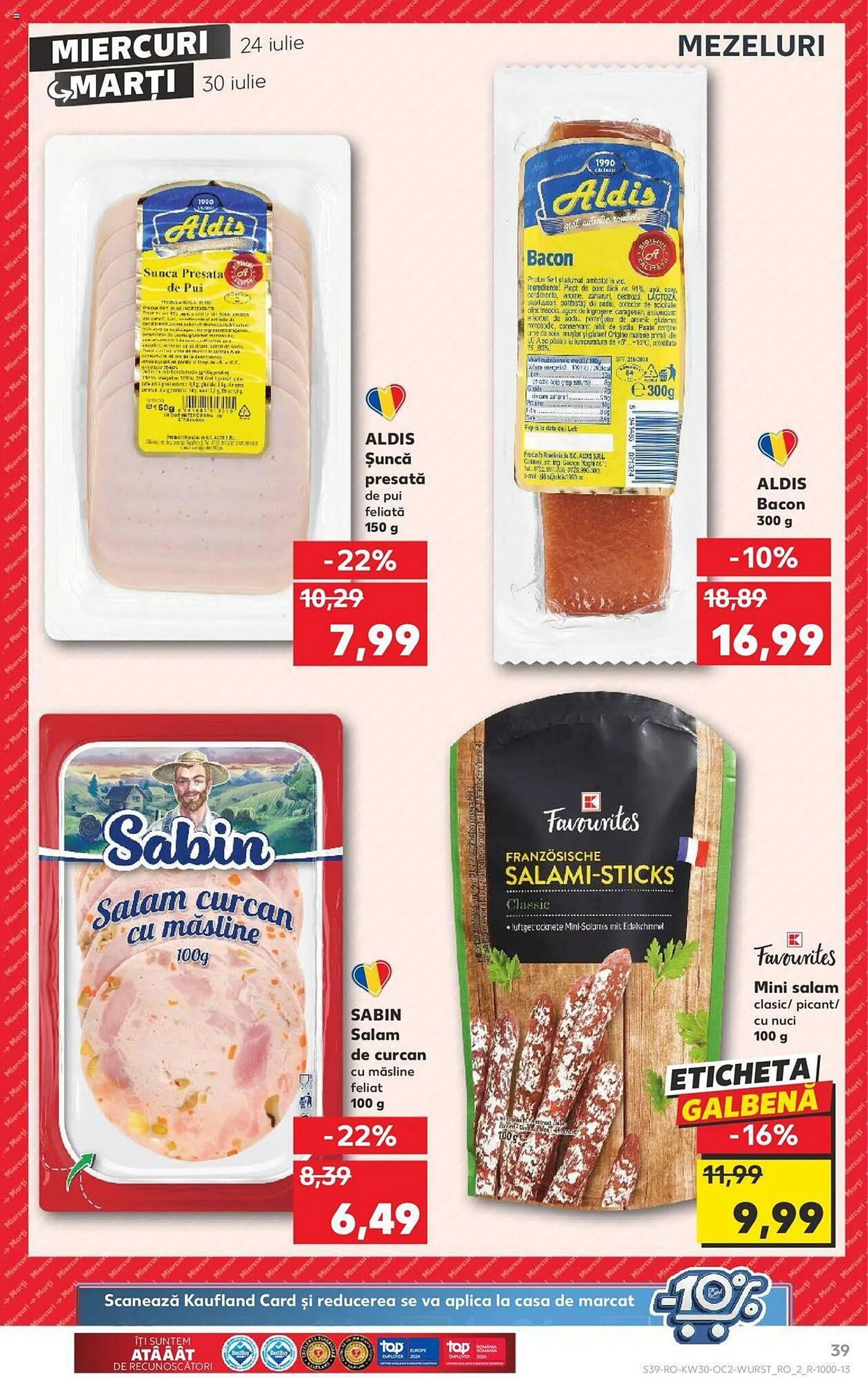 Catalog Kaufland catalog de la 24 iulie până la 30 iulie 2024 - Revista Pagina 39