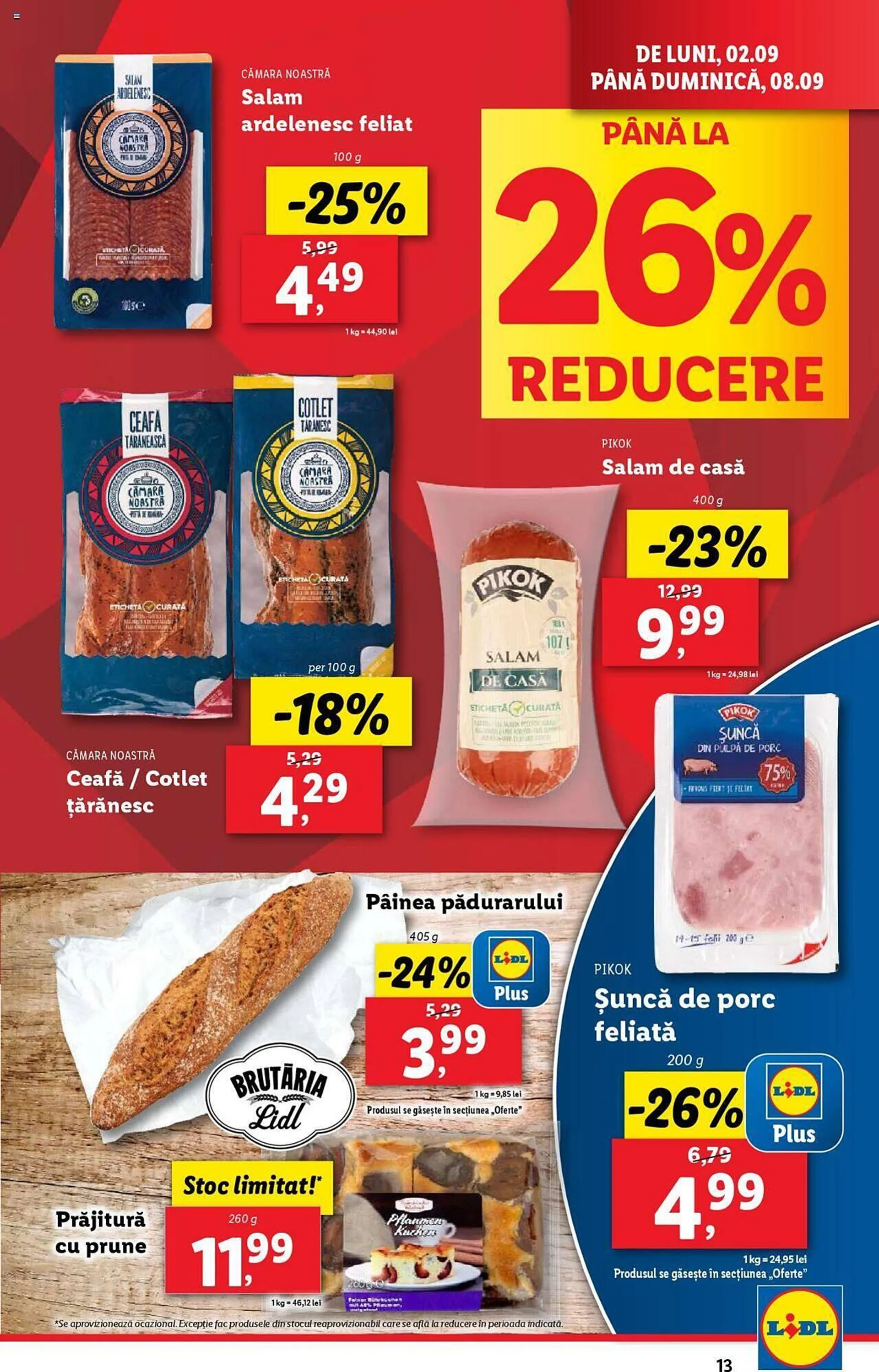 Catalog Catalog Lidl de la 2 septembrie până la 8 septembrie 2024 - Revista Pagina 13