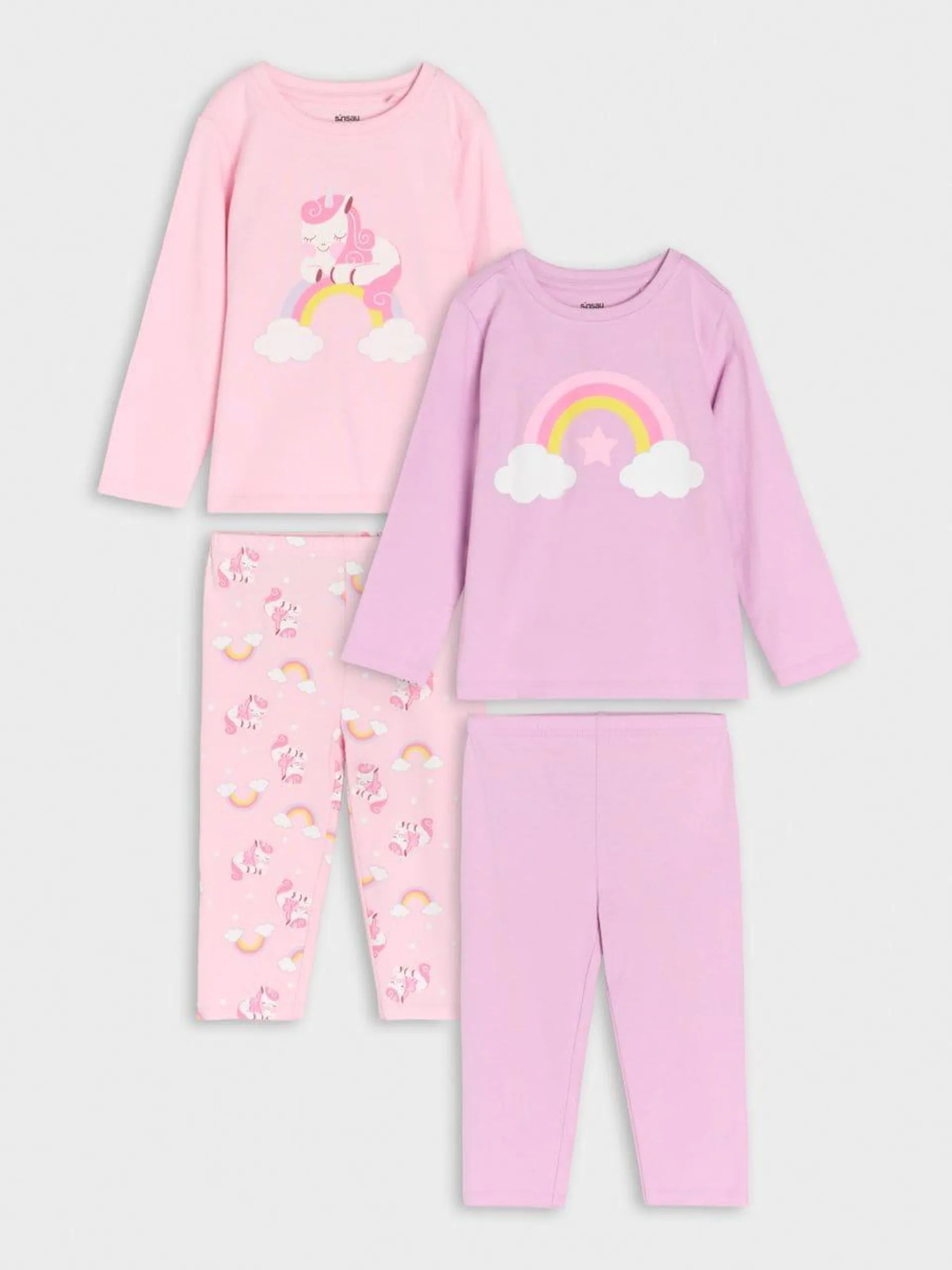 Pijama din două piese 2 pack