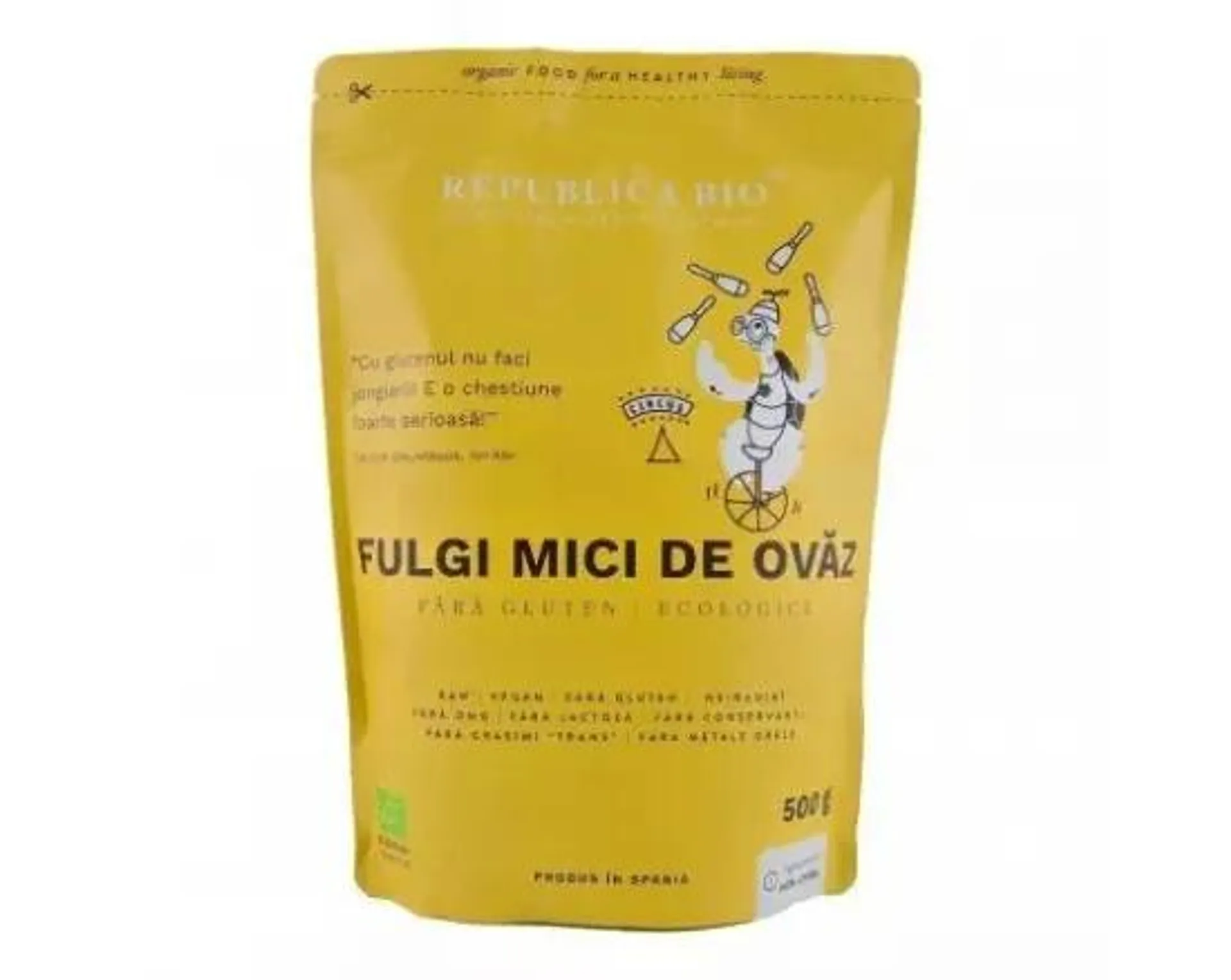 Fulgi mici de ovaz ecologic, 500g