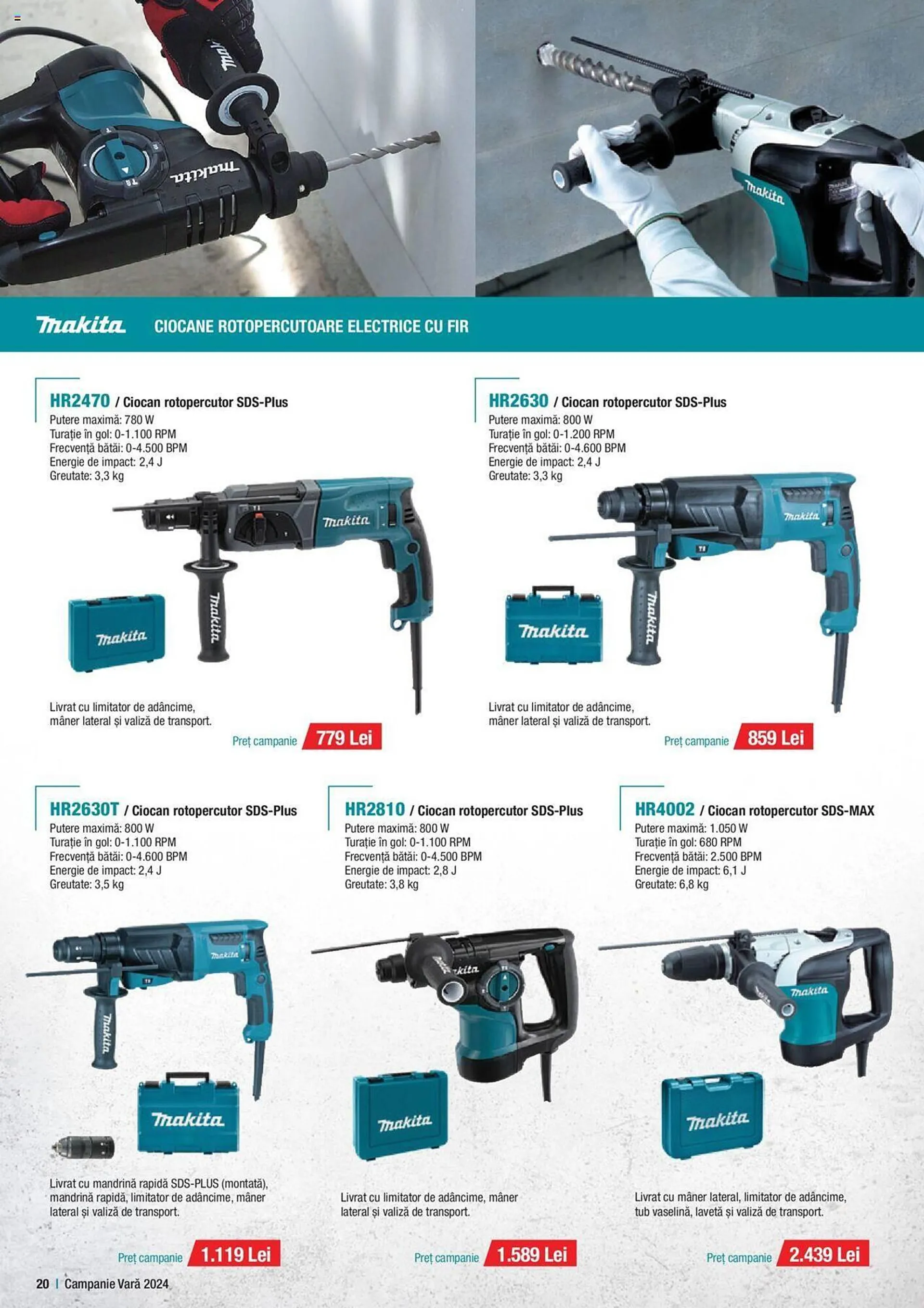 Catalog Makita catalog de la 1 iulie până la 30 septembrie 2024 - Revista Pagina 20