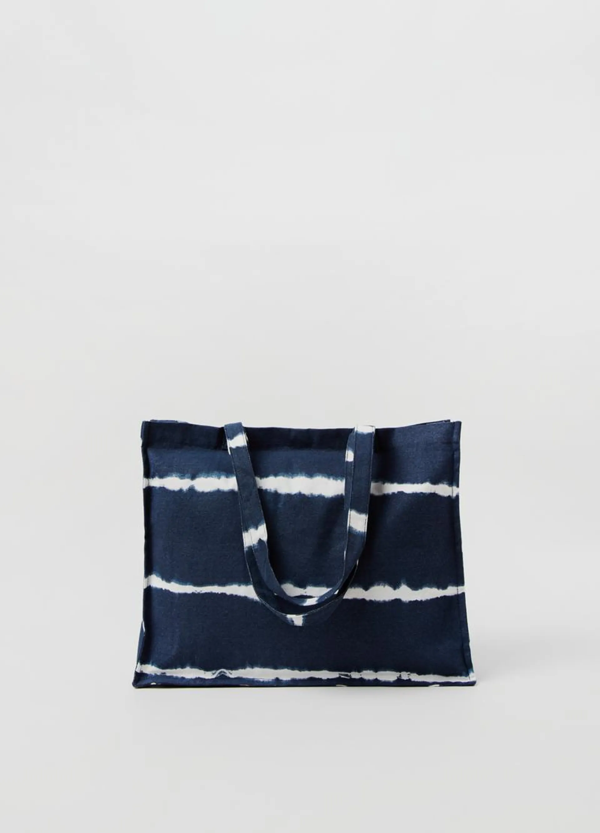 Tie-dye shopping bag in cotton