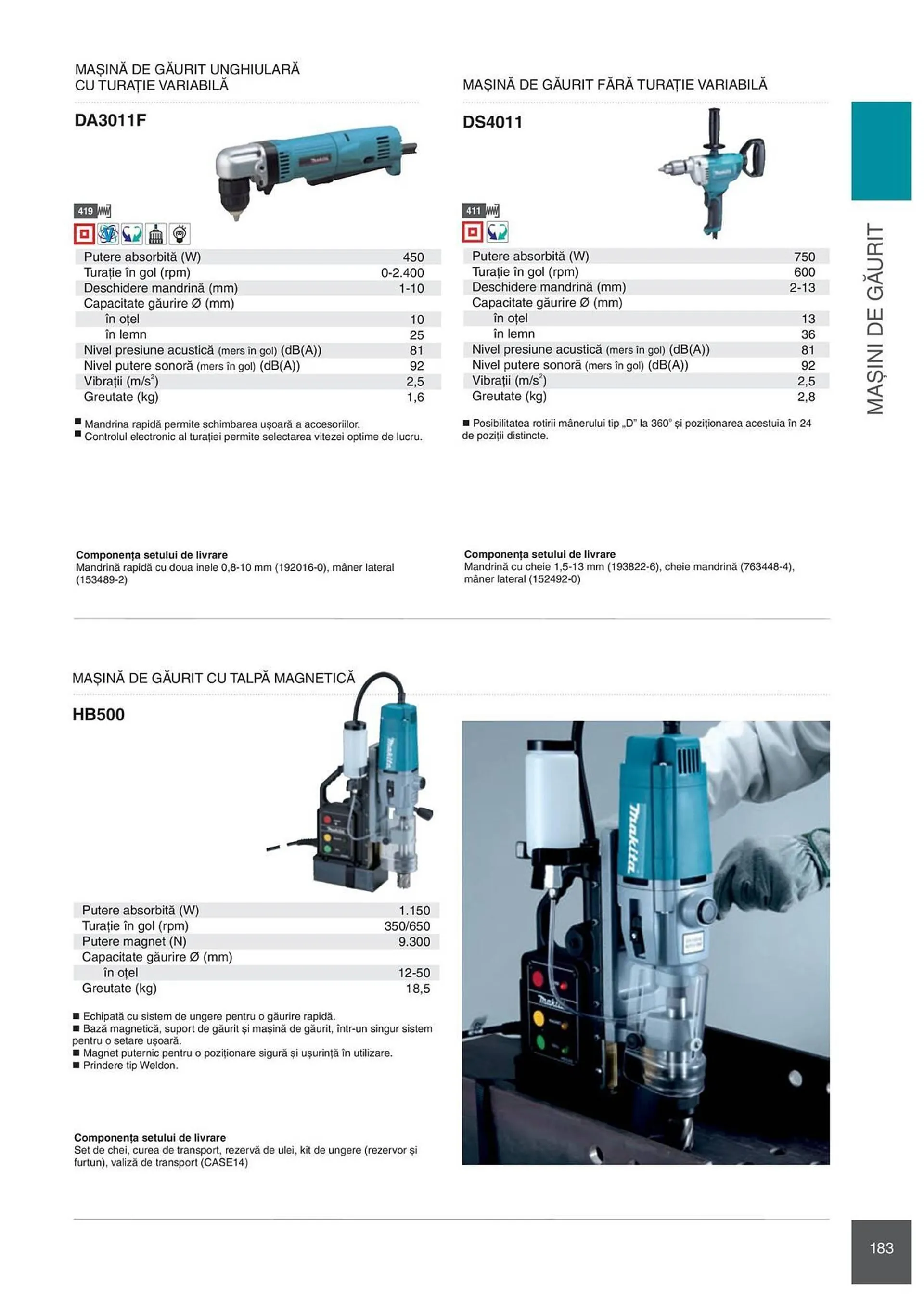 Catalog Сatalog Makita de la 6 februarie până la 31 decembrie 2024 - Revista Pagina 183