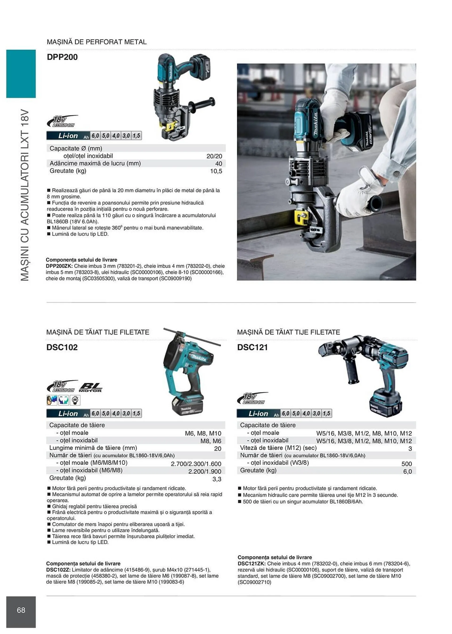 Catalog Сatalog Makita de la 6 februarie până la 31 decembrie 2024 - Revista Pagina 68