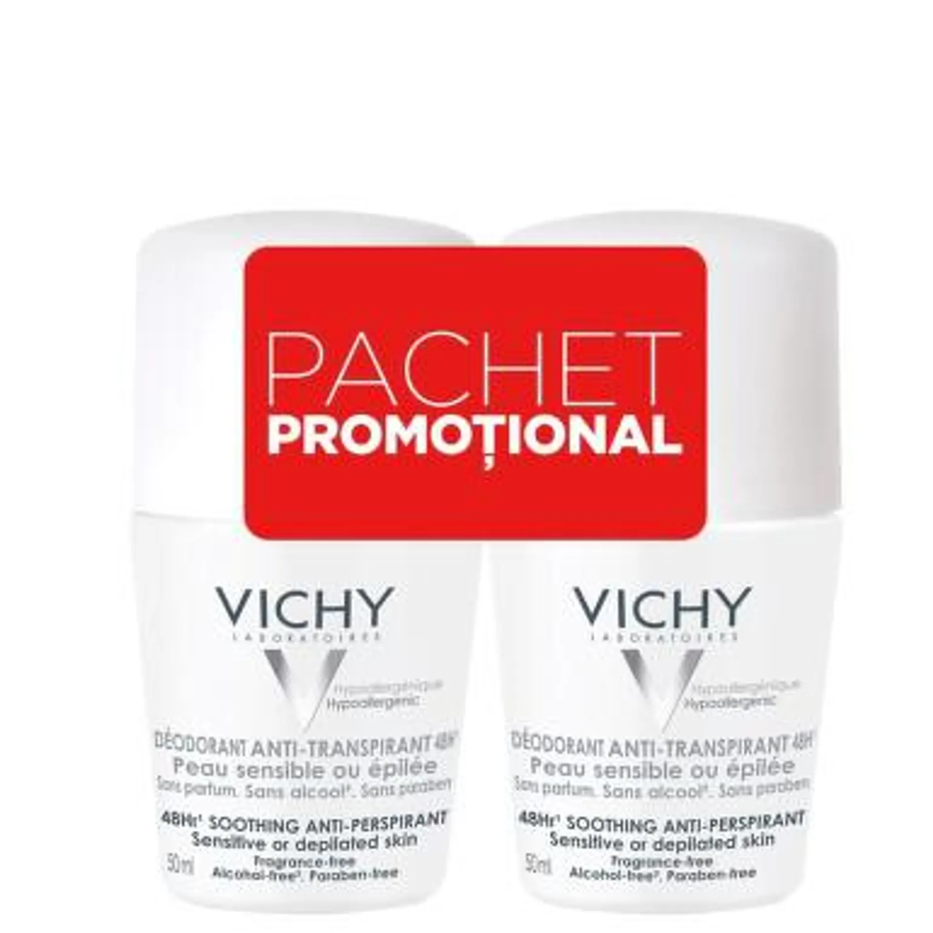 VICHY DEO ROLL-ON PIELE SENSIBILA SAU EPILATA 2 X 50ML