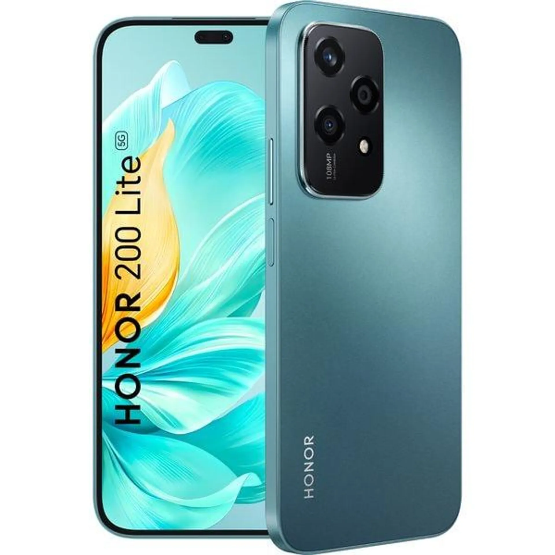 Telefon HONOR 200 Lite 5G, 256GB, 8GB RAM, Dual SIM, Cyan Lake