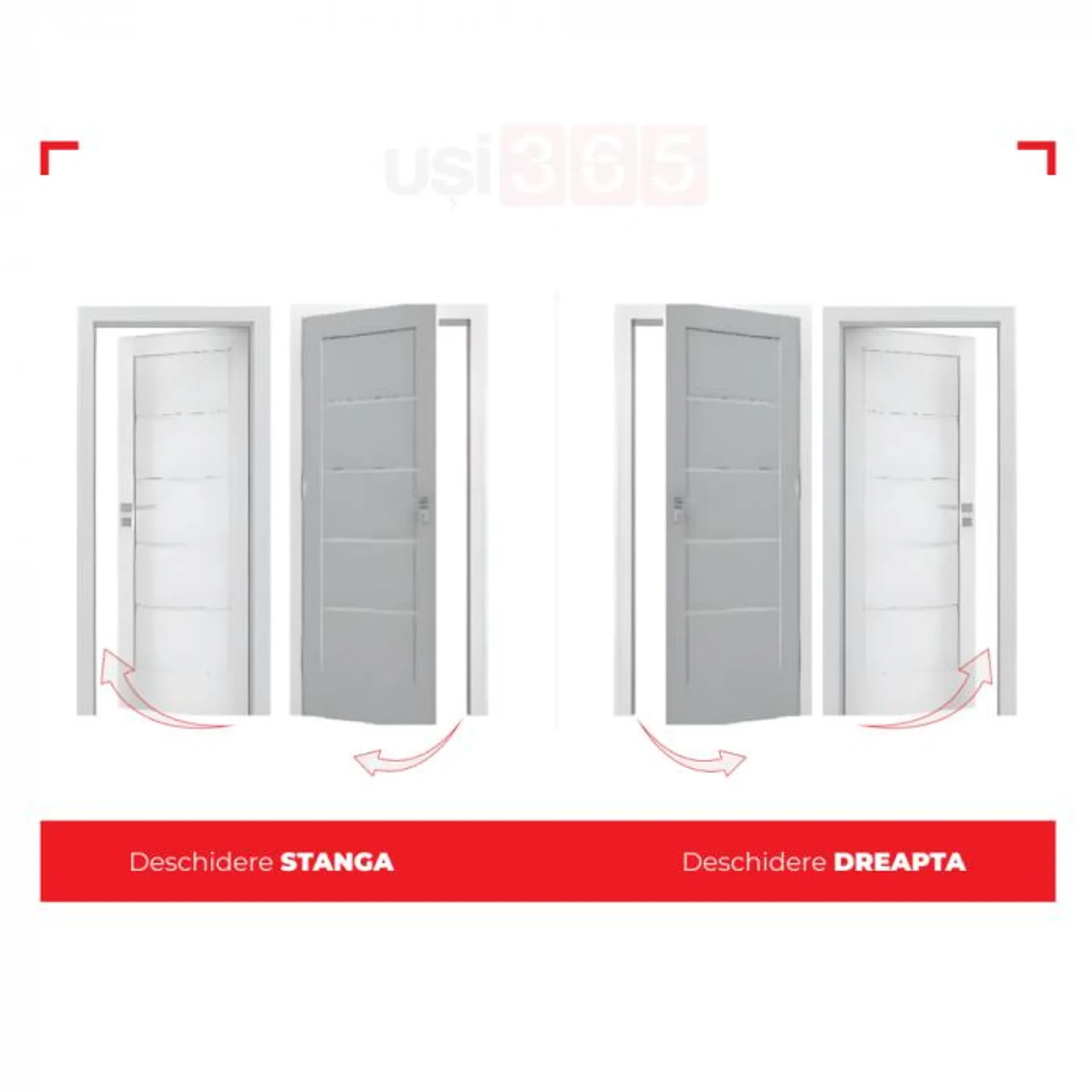 Usa cu toc reglabil HDF PORTA DECOR - ST/DR