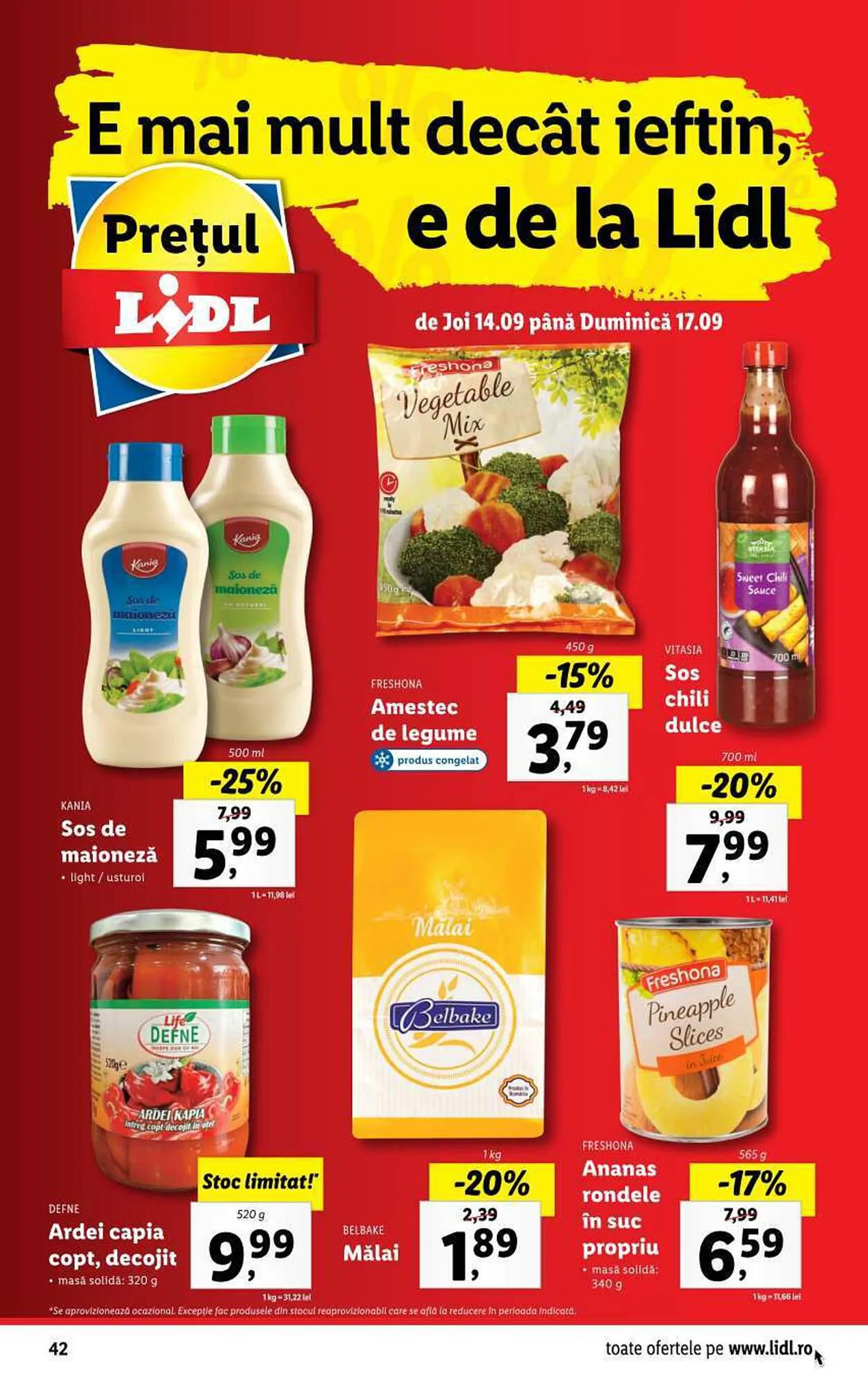 Catalog Lidl catalog de la 11 septembrie până la 17 septembrie 2023 - Revista Pagina 42