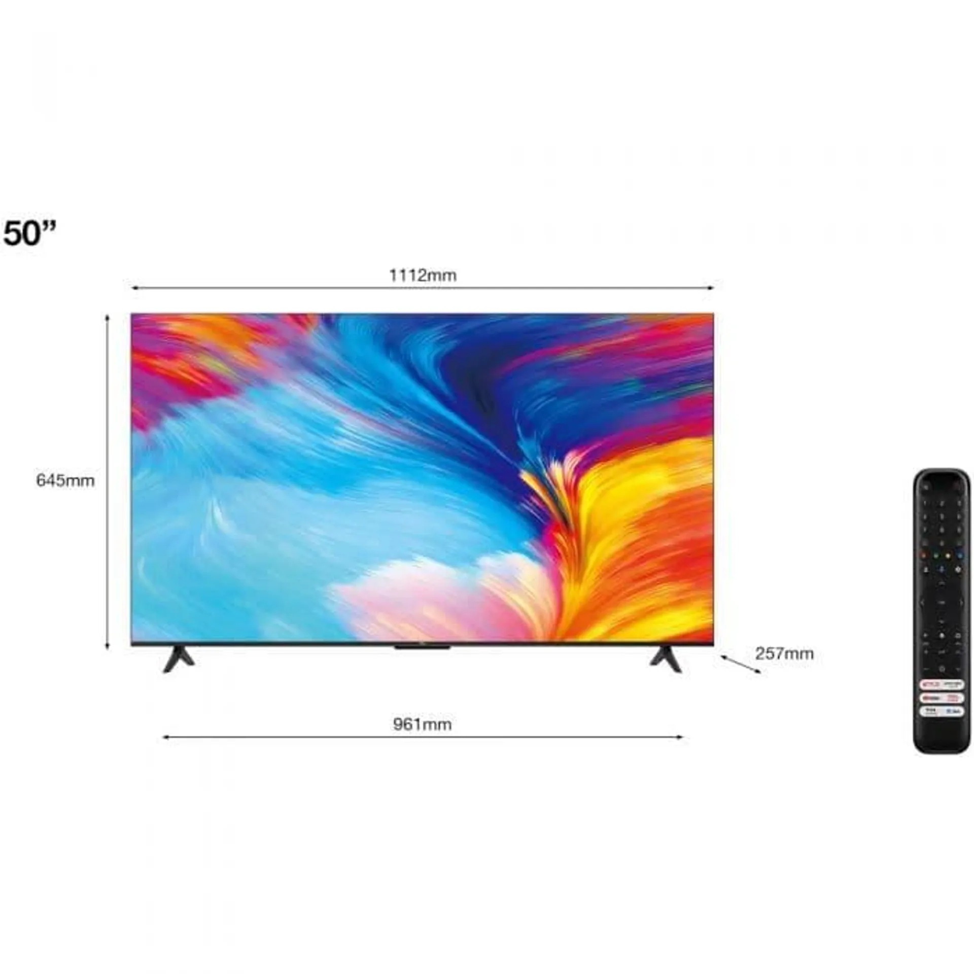 Televizor Smart TCL 50P635, 126 cm, Ultra HD 4K, Clasa F